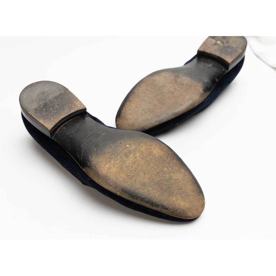 Versace Medusa Milano Velvet Slip-On Loafers
