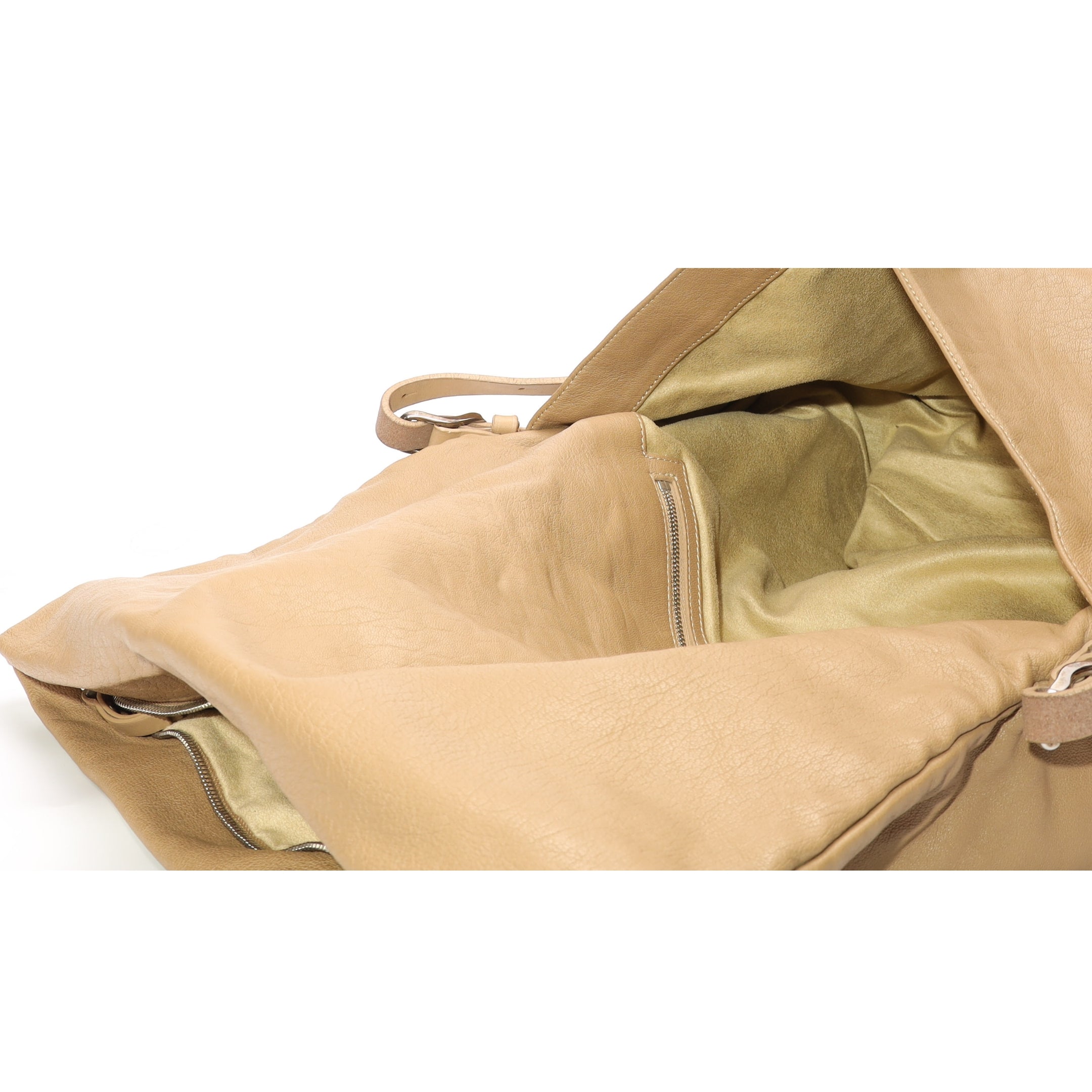 Jimmy Choo Beige Large Biker Saddle Crossbody Bag