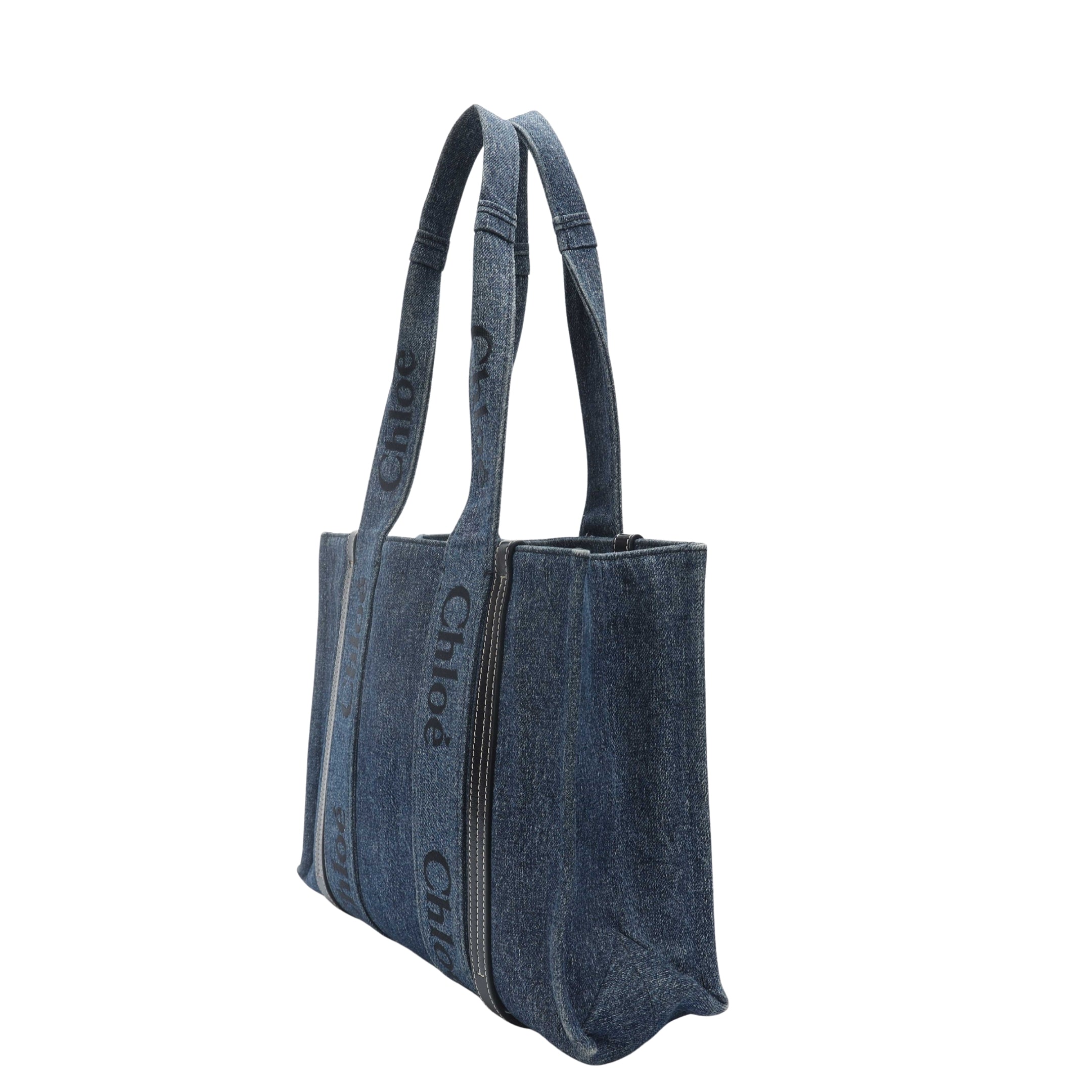 Chloe Denim Woody Tote