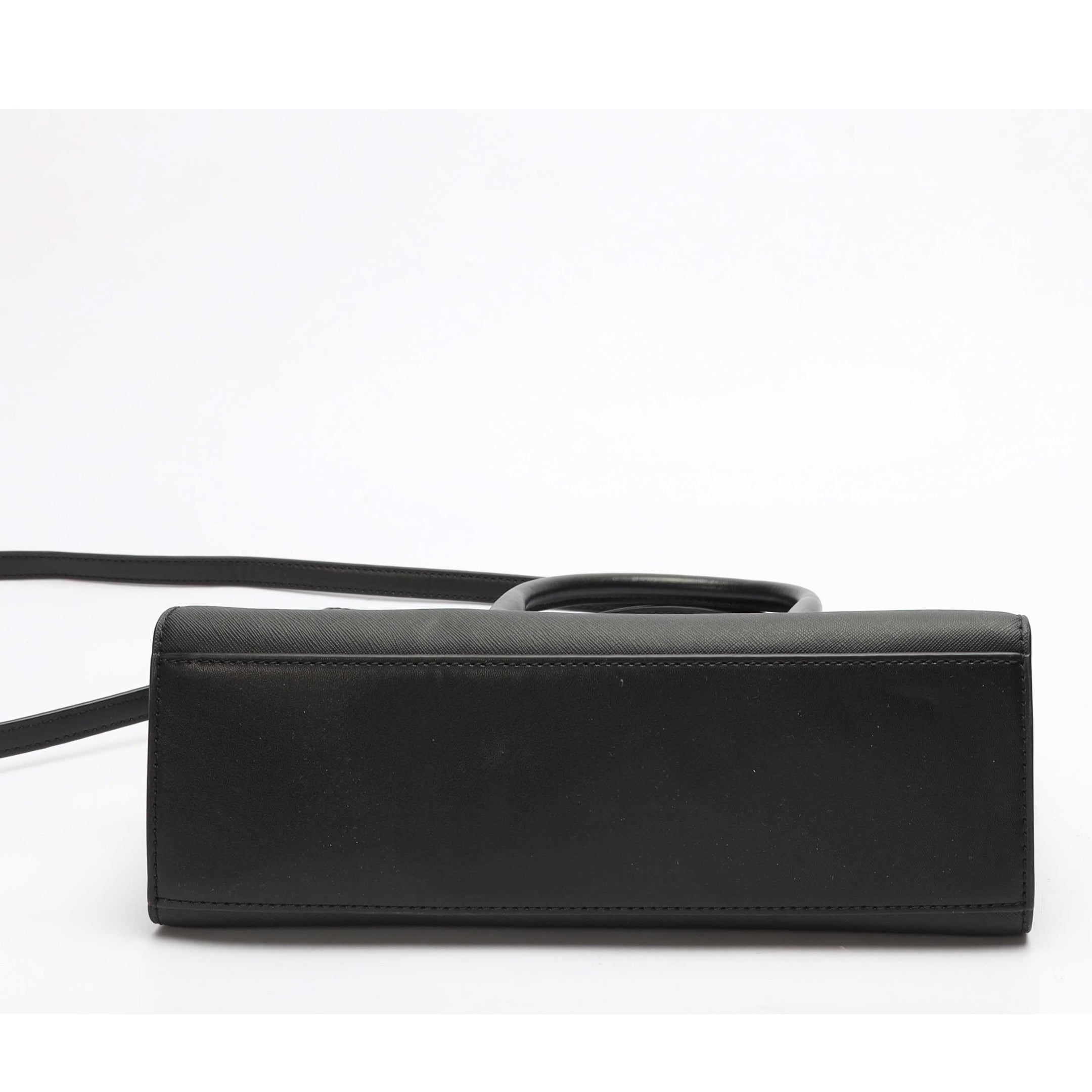 Michael Kors Marilyn Black Medium Satchel Crossbody Bag
