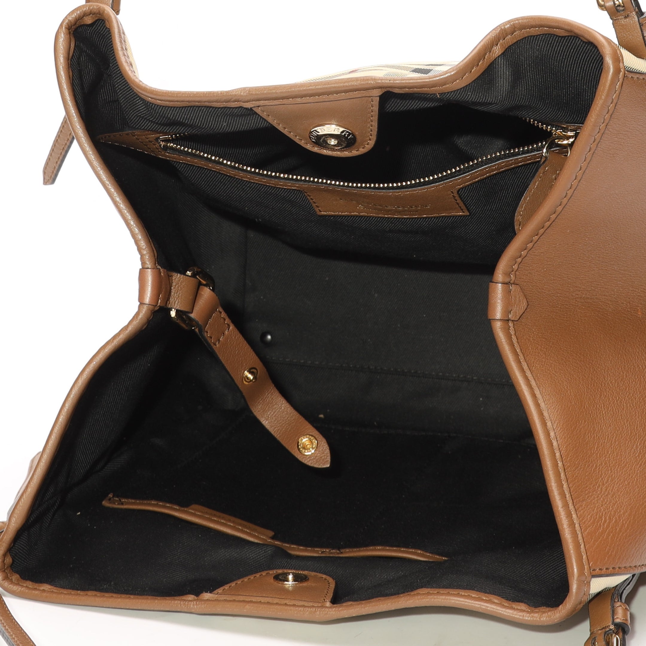 Burberry Tan Horseferry Check Canvas Canterbury Tote