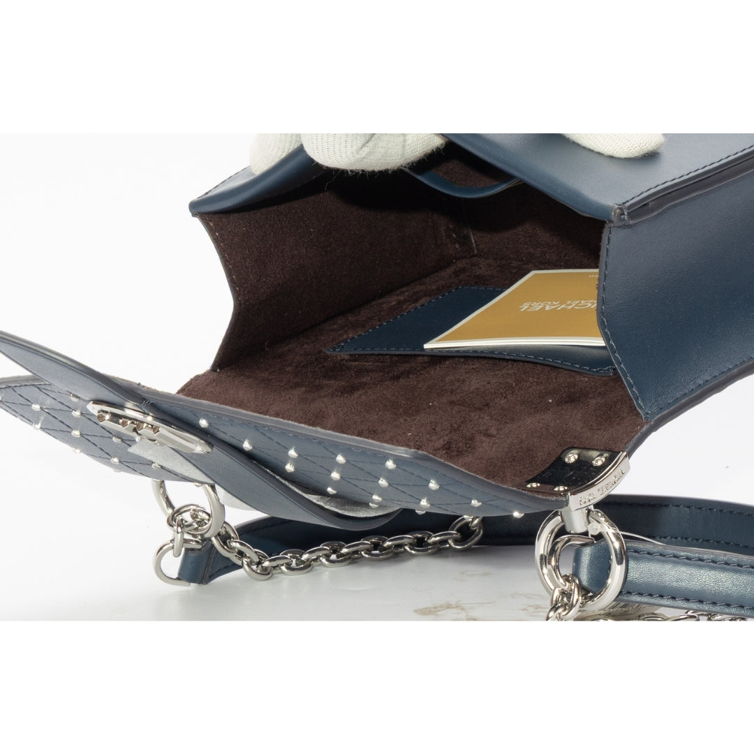Michael Kors Greenwich Studded Faux Leather Crossbody