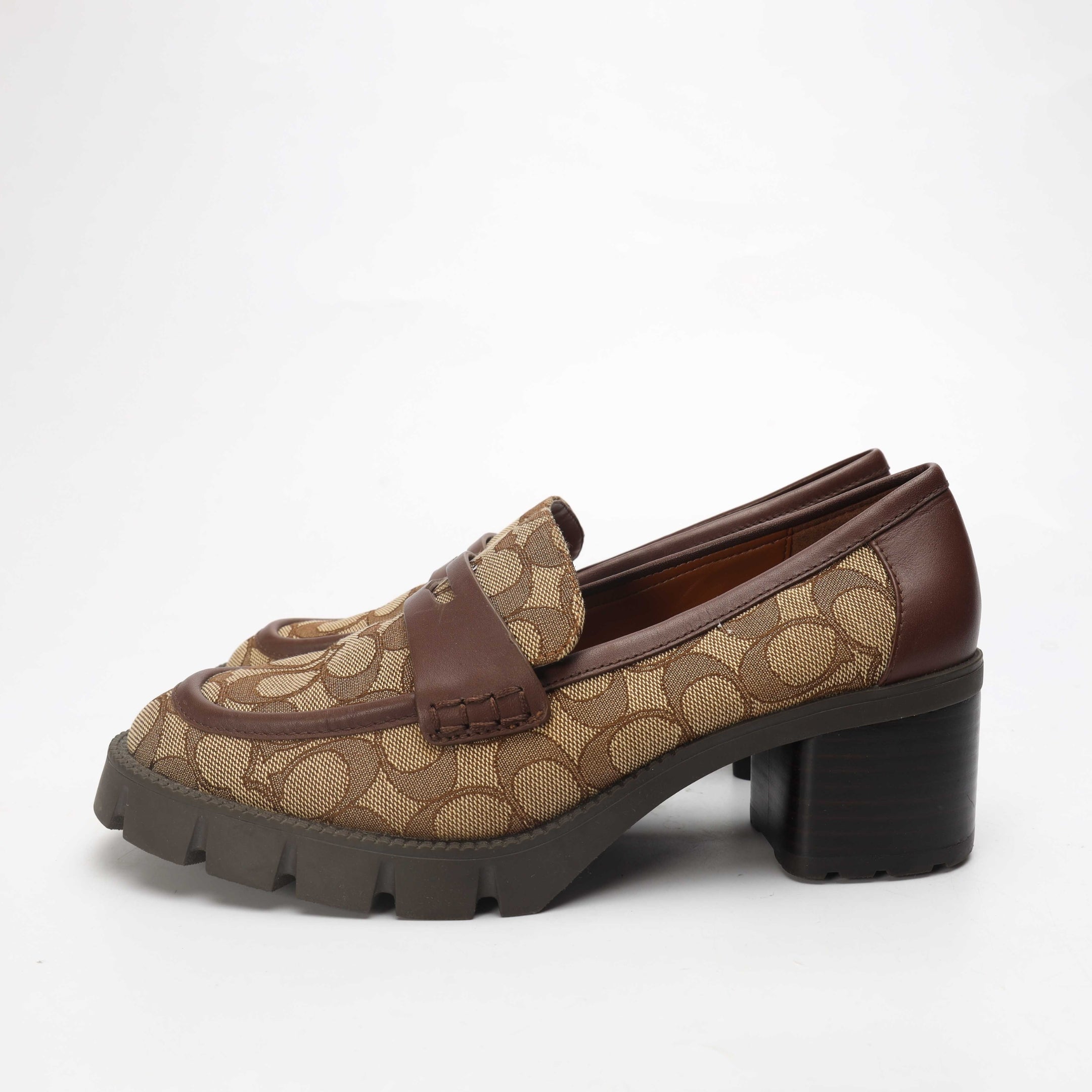 Coach Ruthie Signature Canvas Loafers