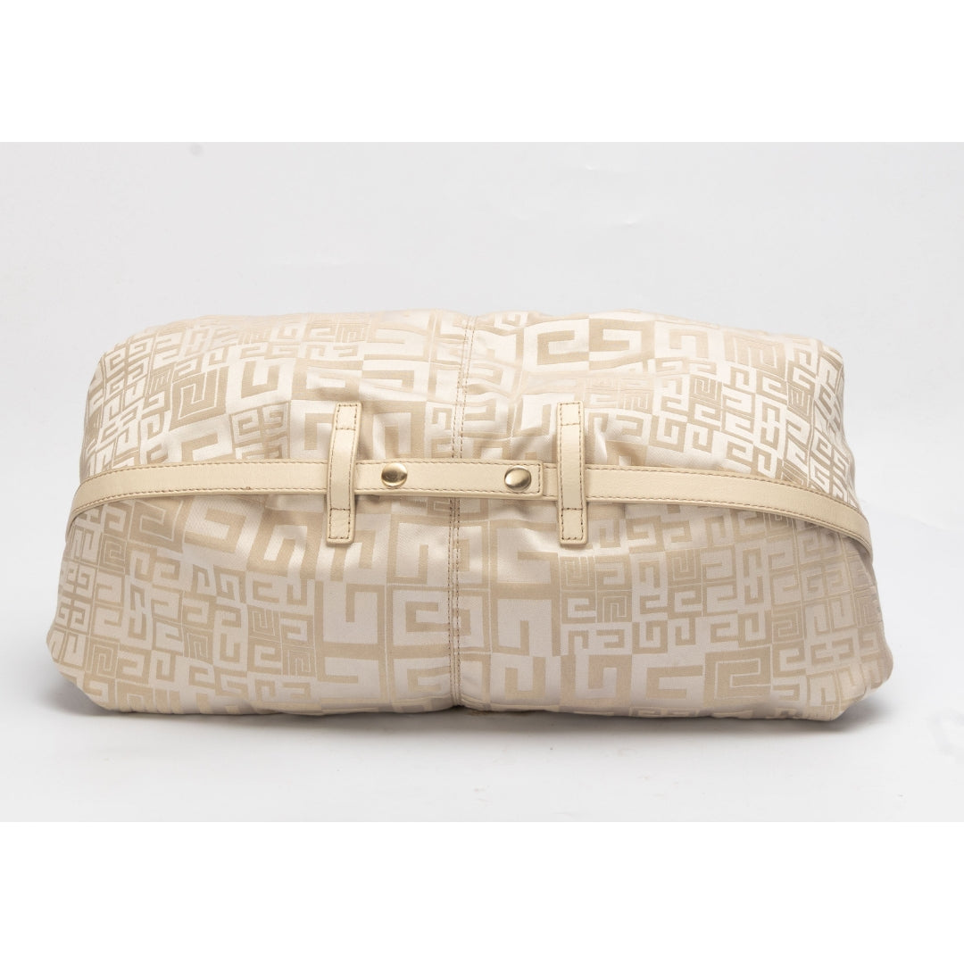 Givenchy Beige Monogram Canvas Hobo Bag