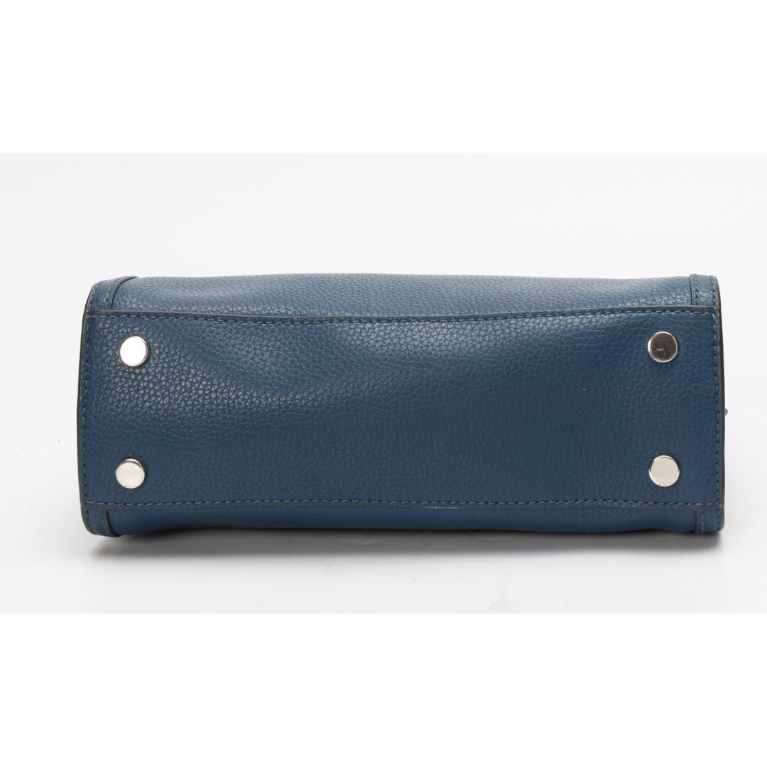 Michael Kors Chantal Pebbled Leather Satchel Bag