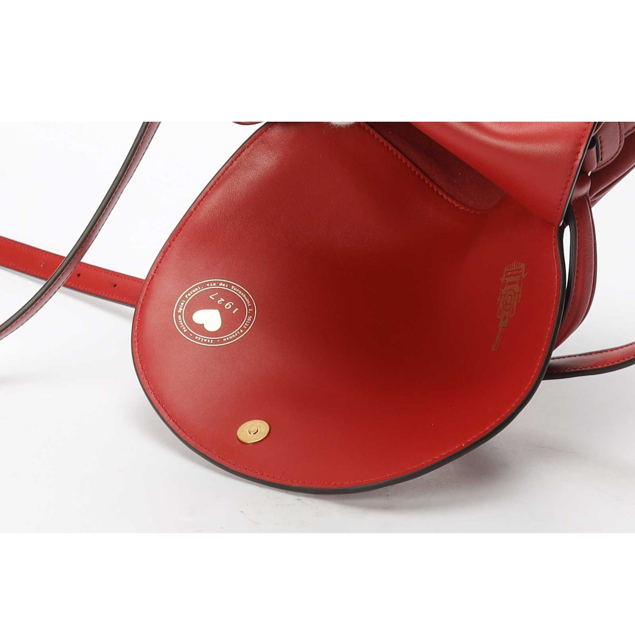 Salvatore Ferragamo Red Gancini Crossbody Bag
