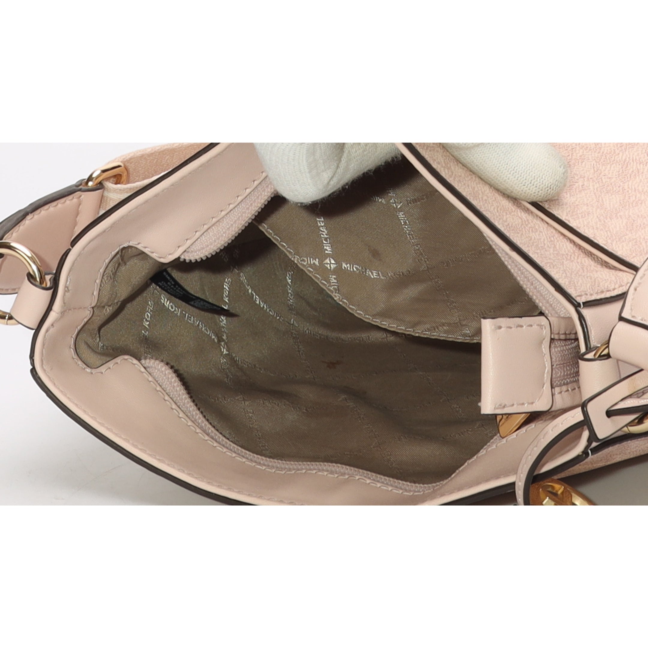 Michael Kors Jet Set Pink Travel Logo Messenger Bag