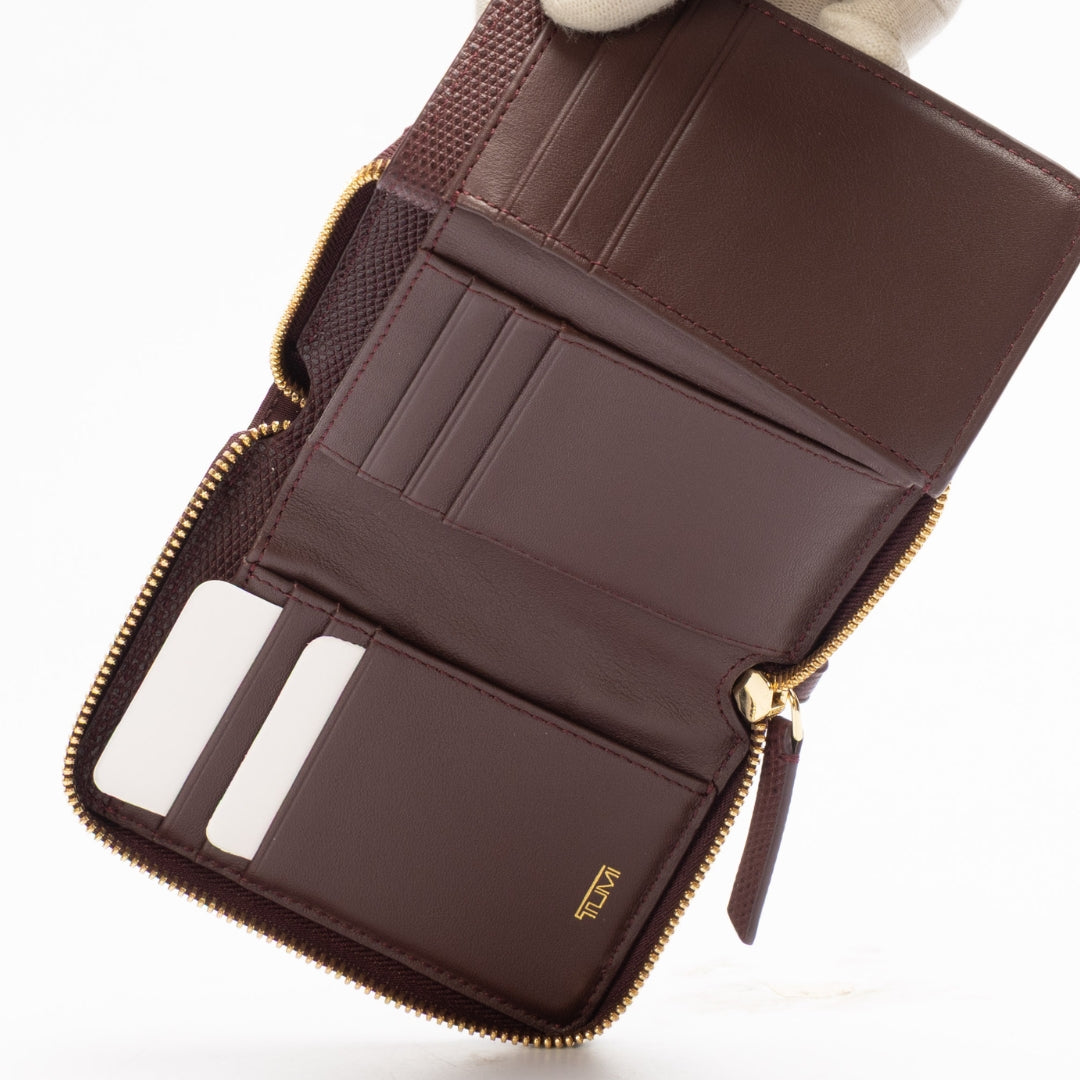 Tumi Voyageur Tri-Fold Zip-Around Wallet