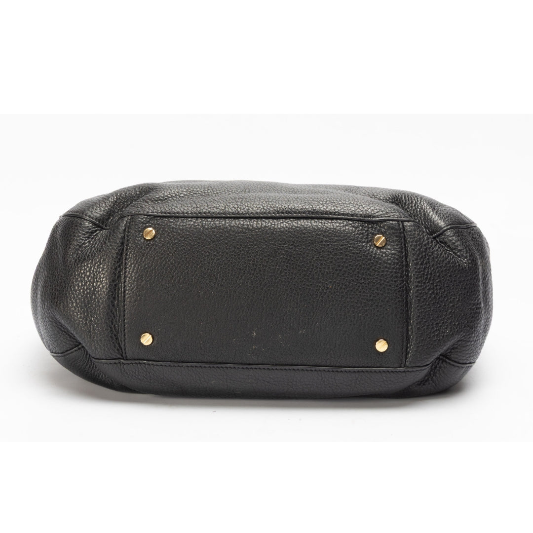 Tory Burch Black Amanda Hobo Bag