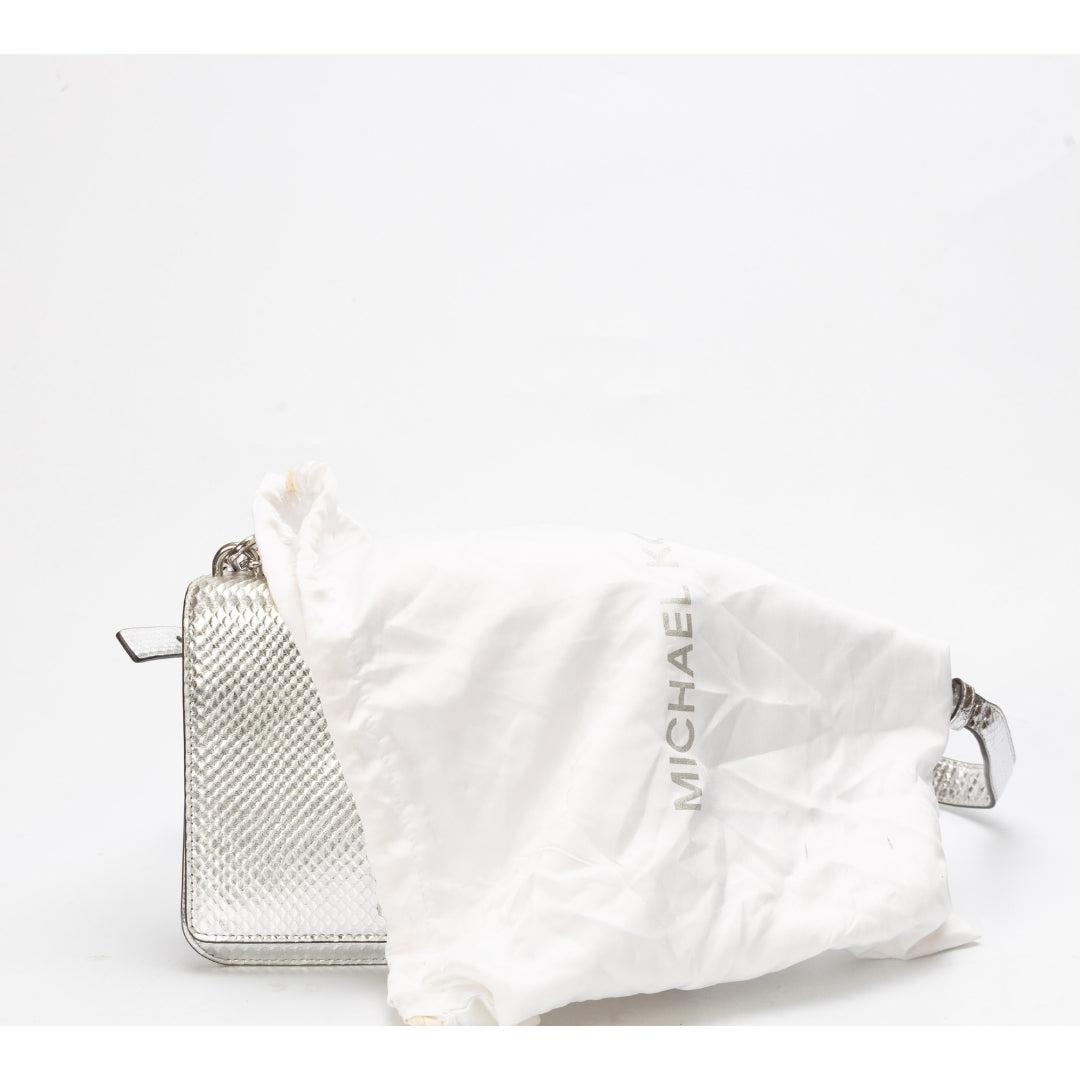Michael Kors Sloan Editor Silver Shoulder Bag