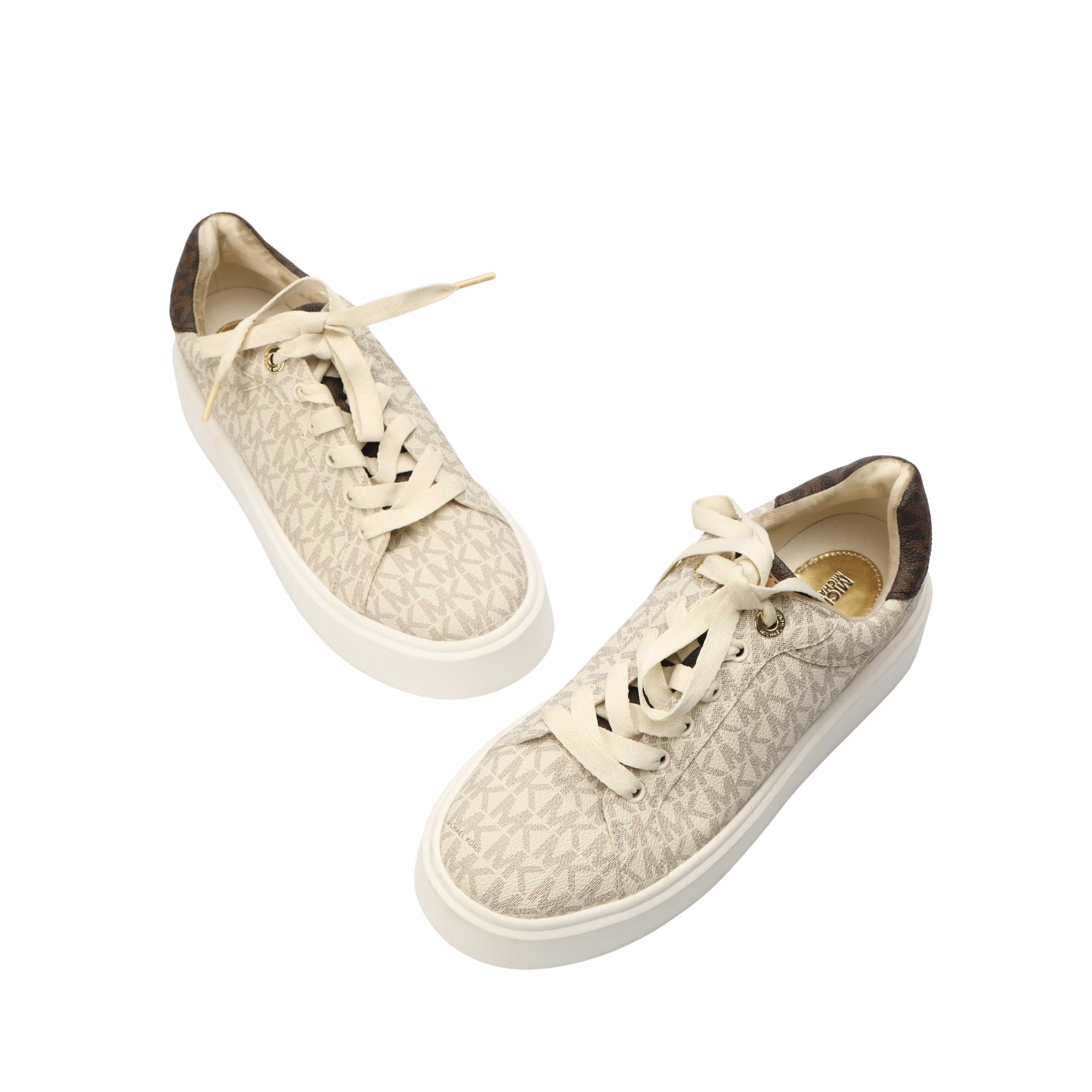 Michael Kors Romey Two-Tone Logo Platform Sneaker