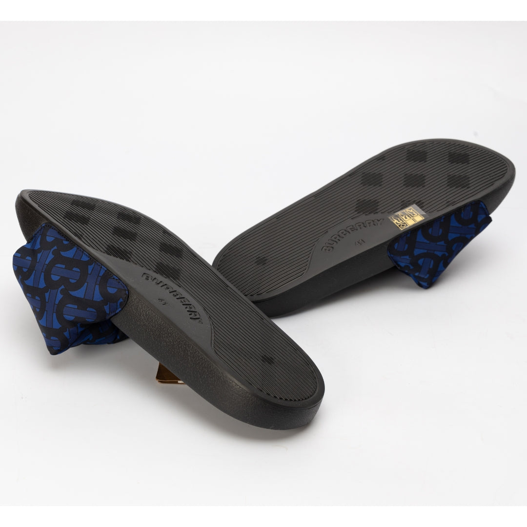 Burberry Furley Puff Royal Blue Sliders