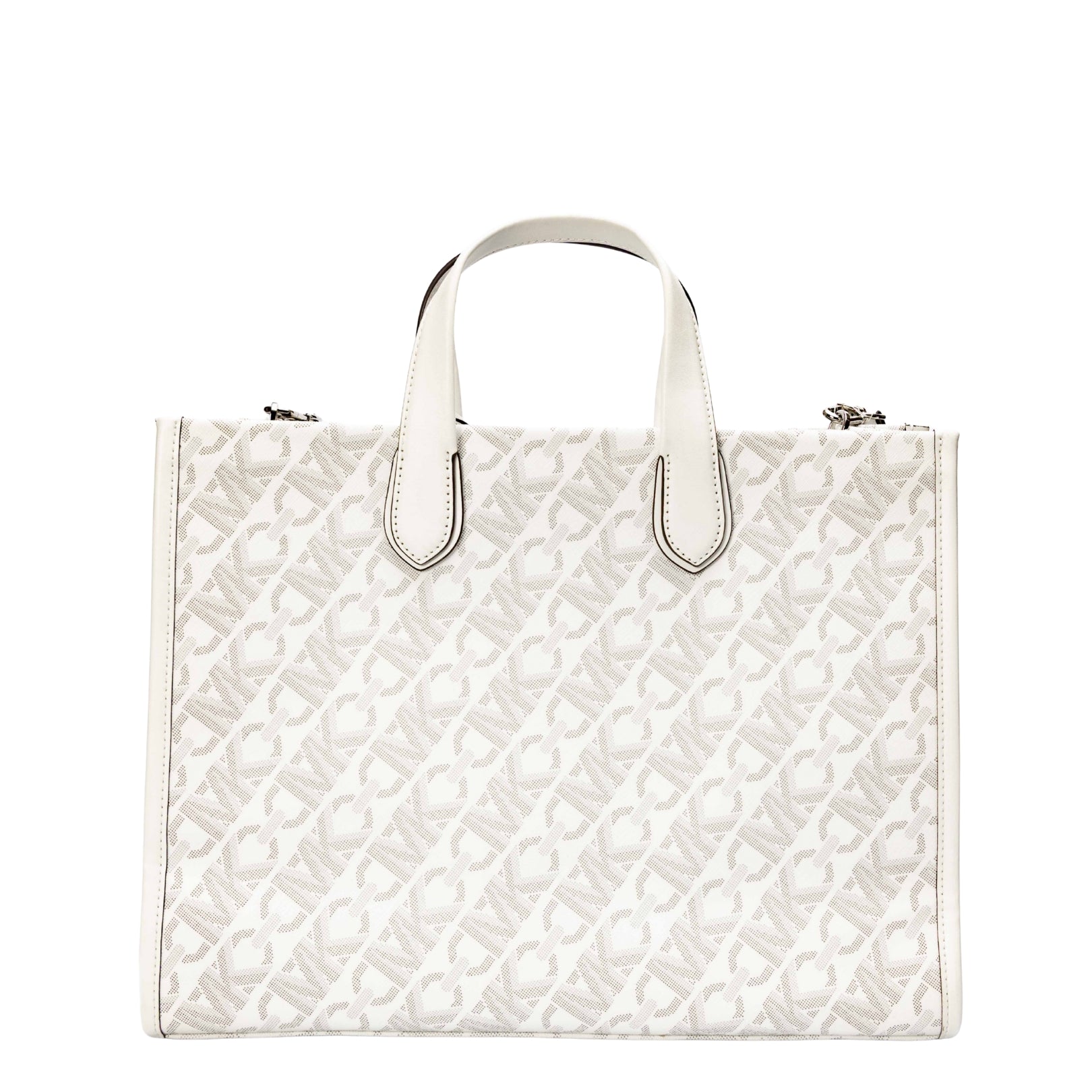Michael Kors White Gigi Empire Logo Tote