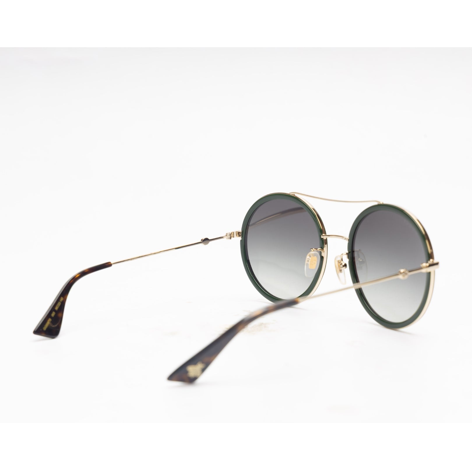 Gucci Stripe Oval Pilot Sunglasses