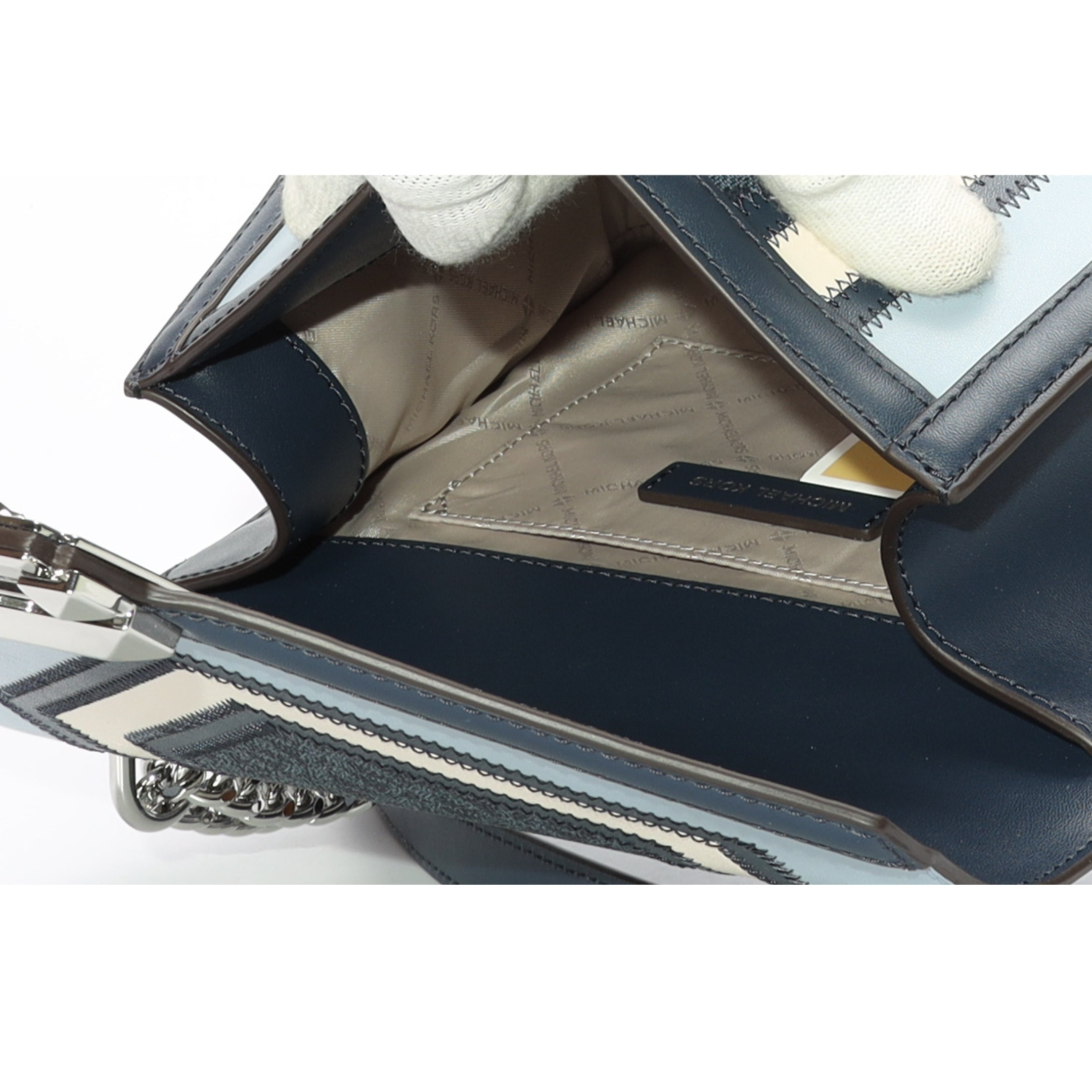 Michael Kors Whitney Denim Logo Crossbody Bag