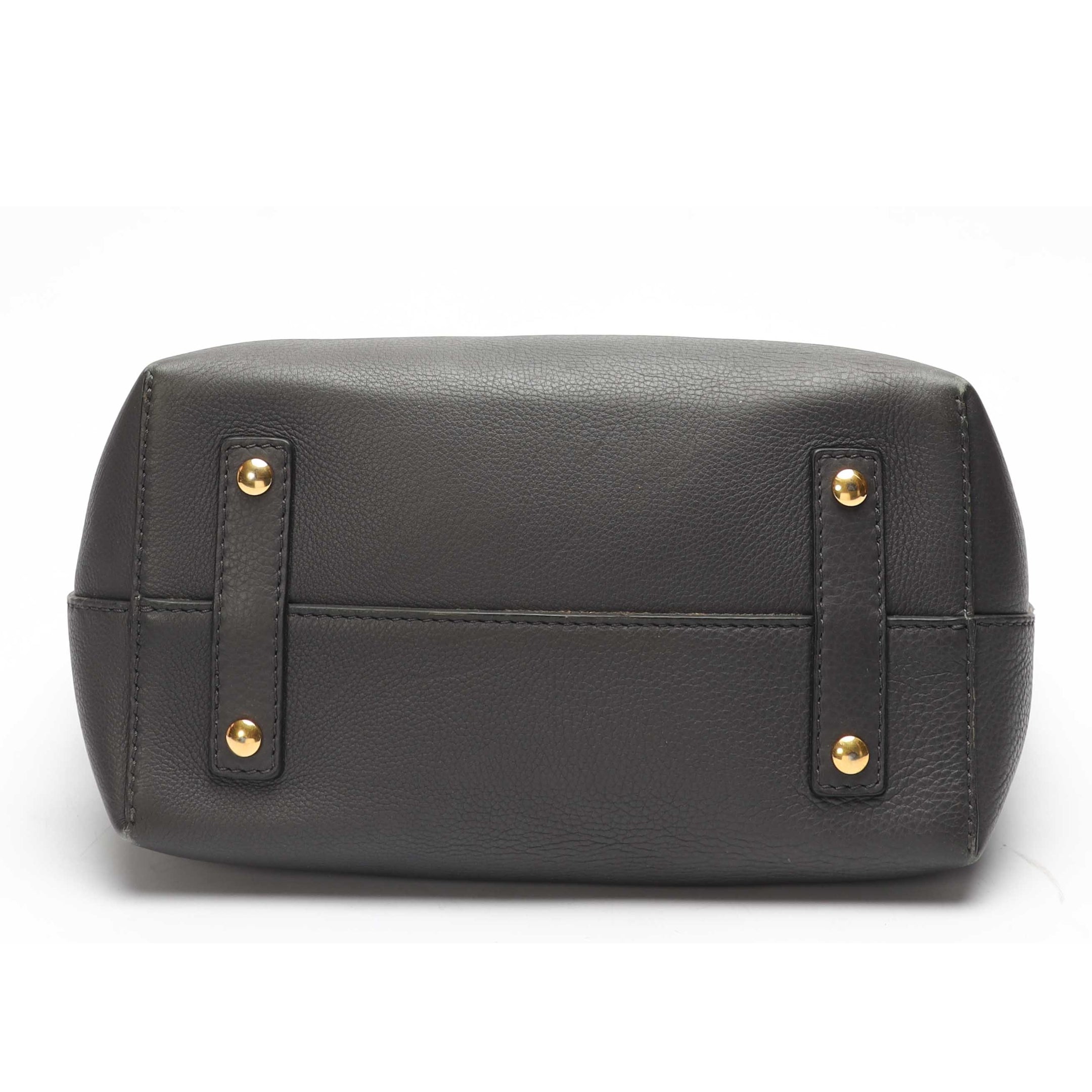 Burberry Dark Grey Medium Belt Satchel