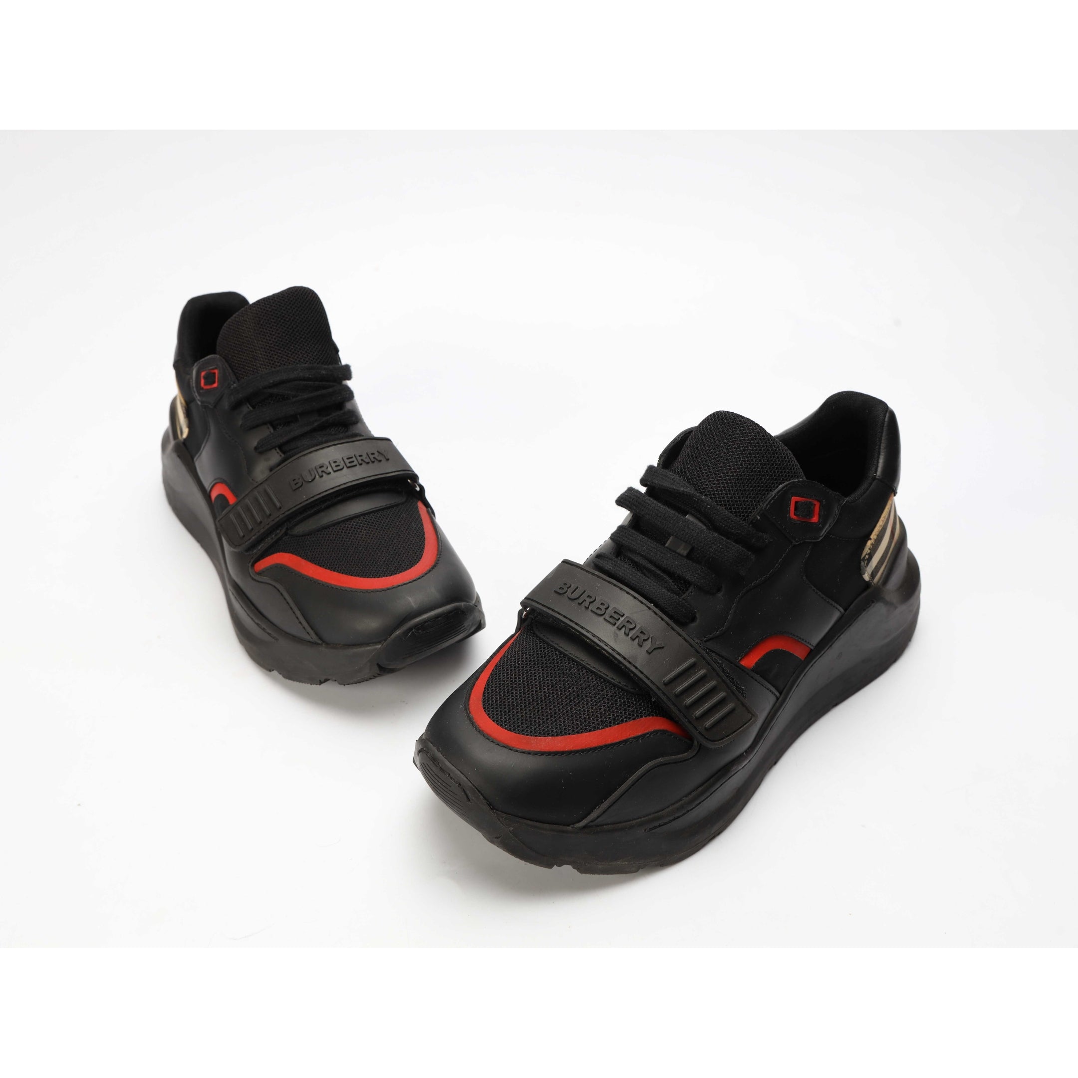 Burberry Black Ramsey Check Sneakers