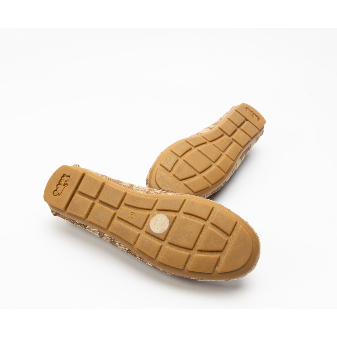 Coach Mona Driver In Signature Jacquard Loafers