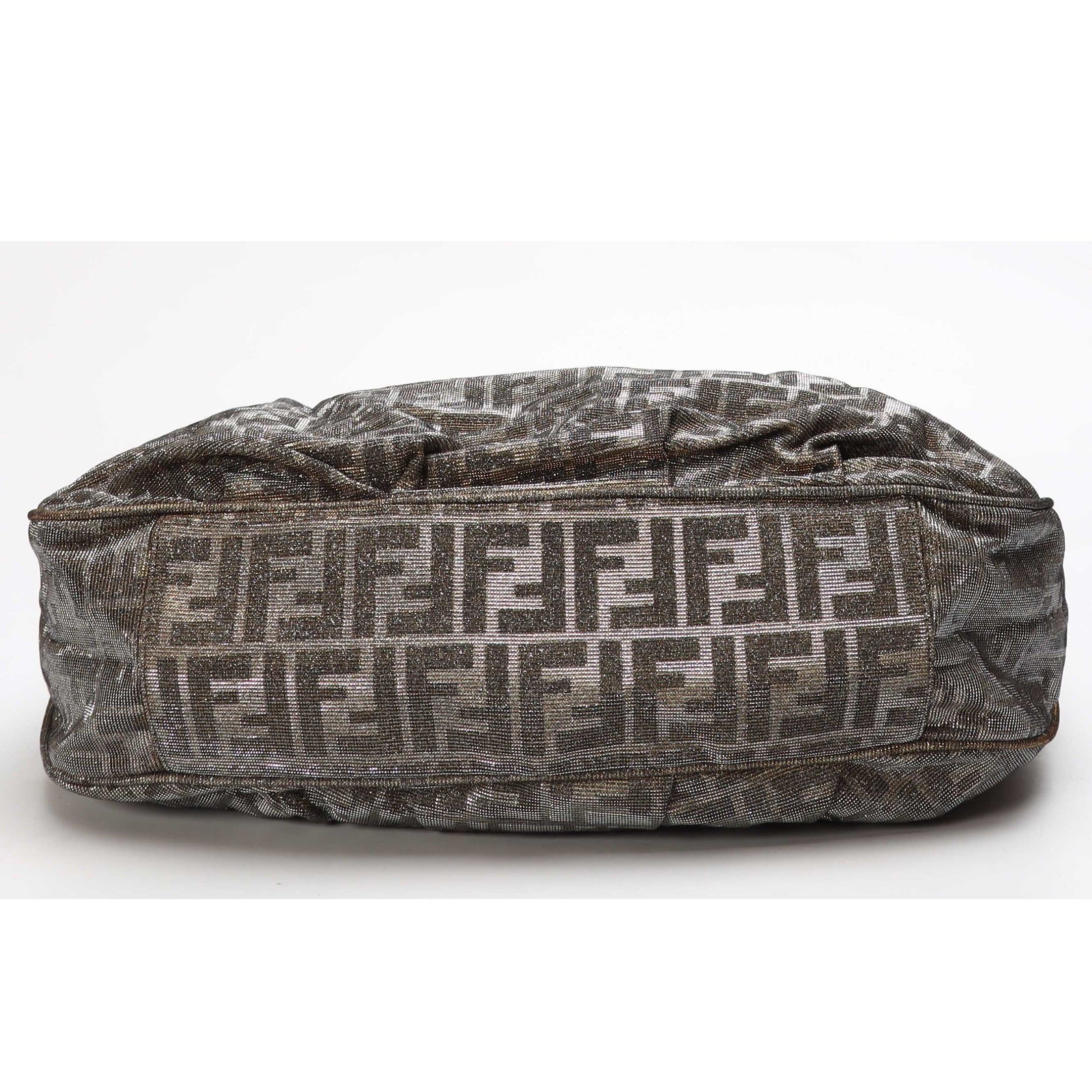 Fendi Tobacco Zucca Canvas Mia Hobo Bag