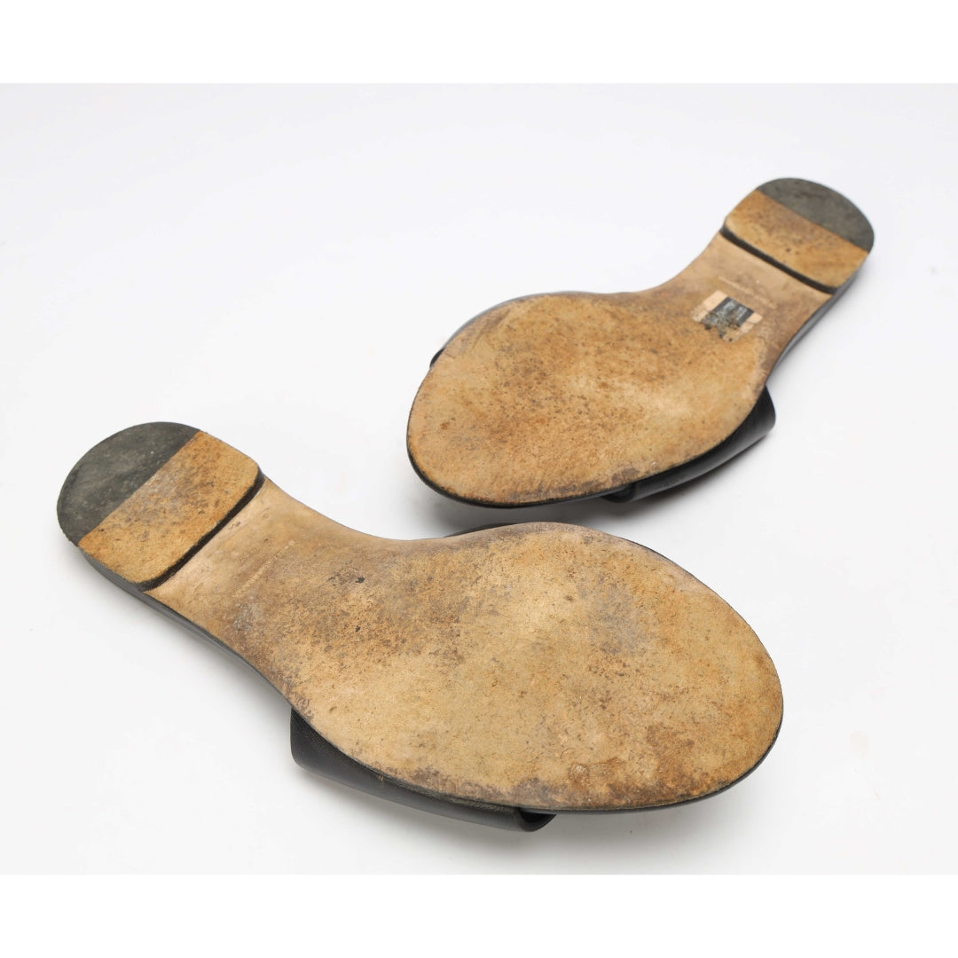 Dolce & Gabanna Bianca Black Logo Sliders