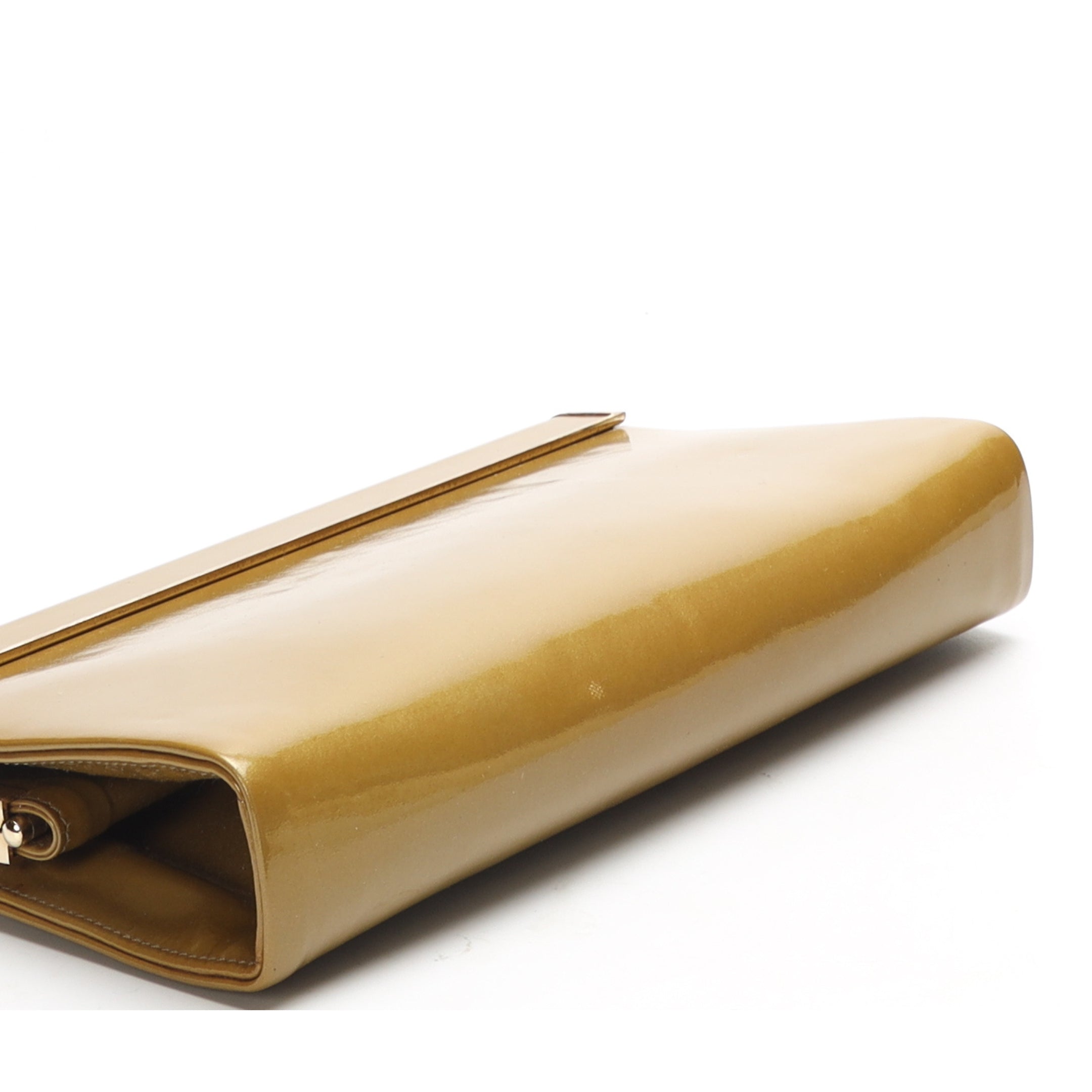 Jimmy choo Glassy Gold Clutch