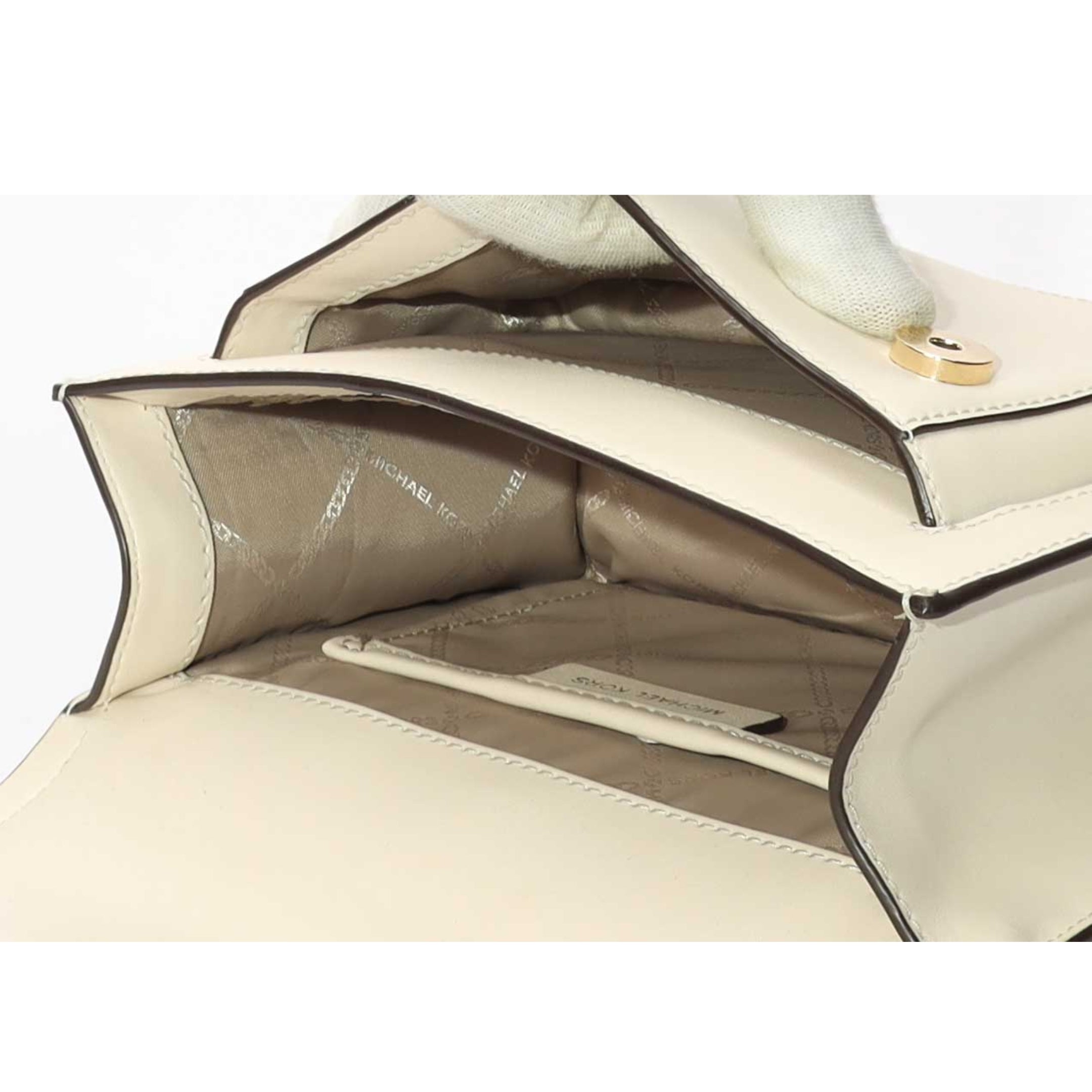 Michael Kors Heather White Shoulder Bag