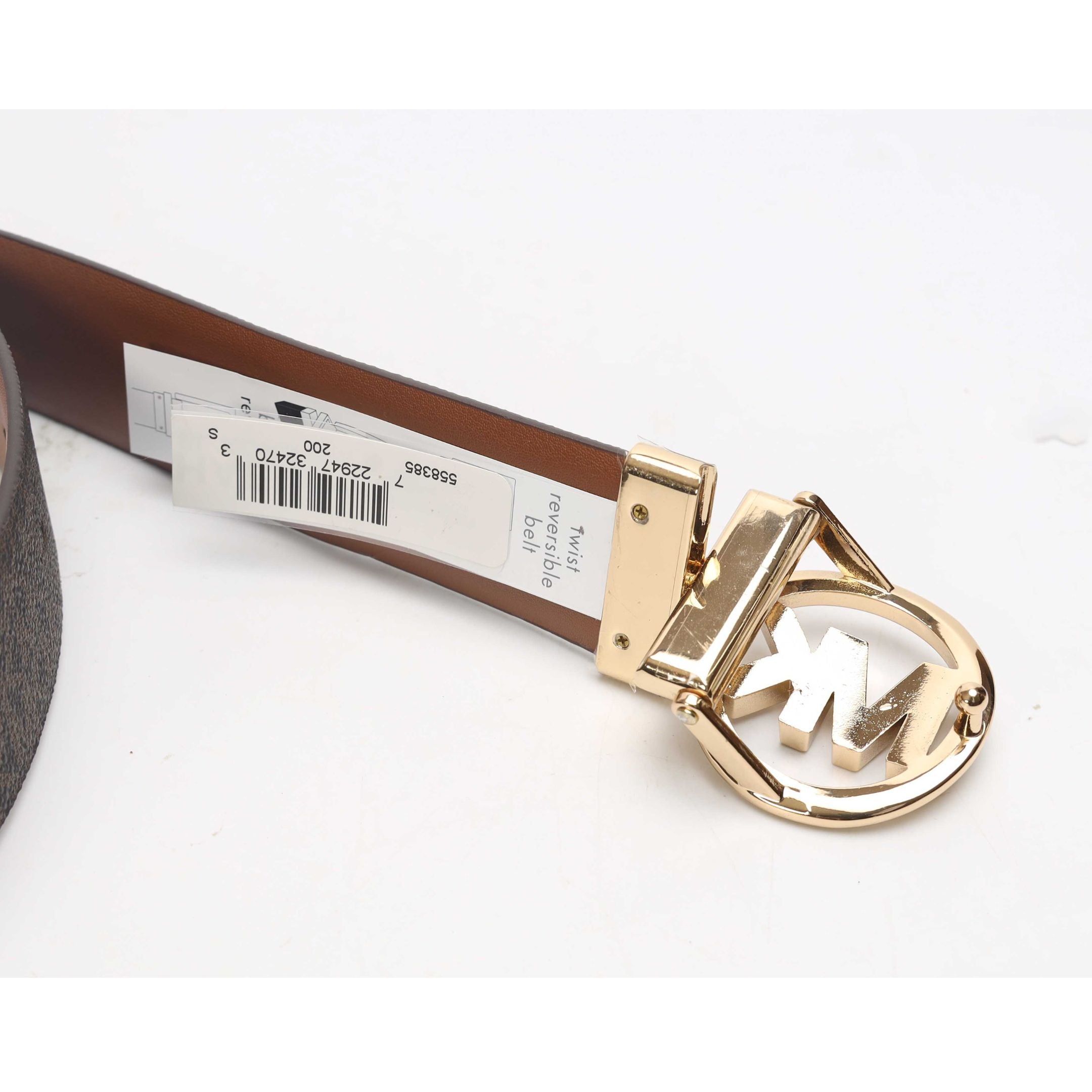 Michael Kors Signature Logo Reversible Belt