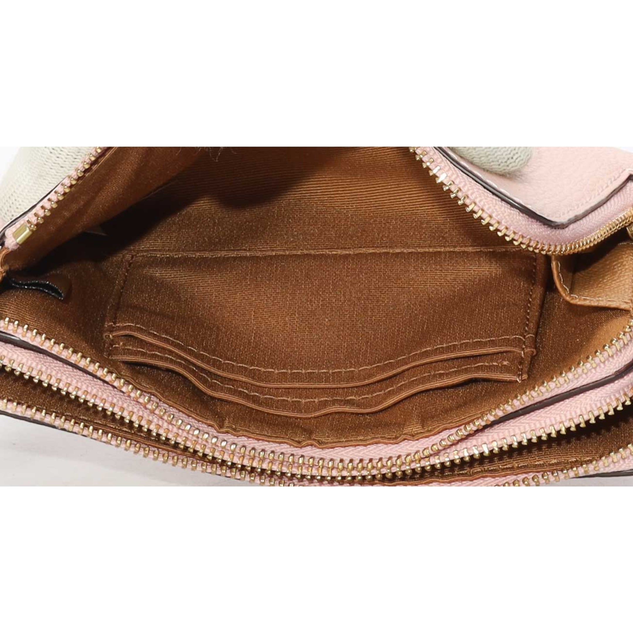 Coach Pebbled Leather Pink Wristlet Wallet