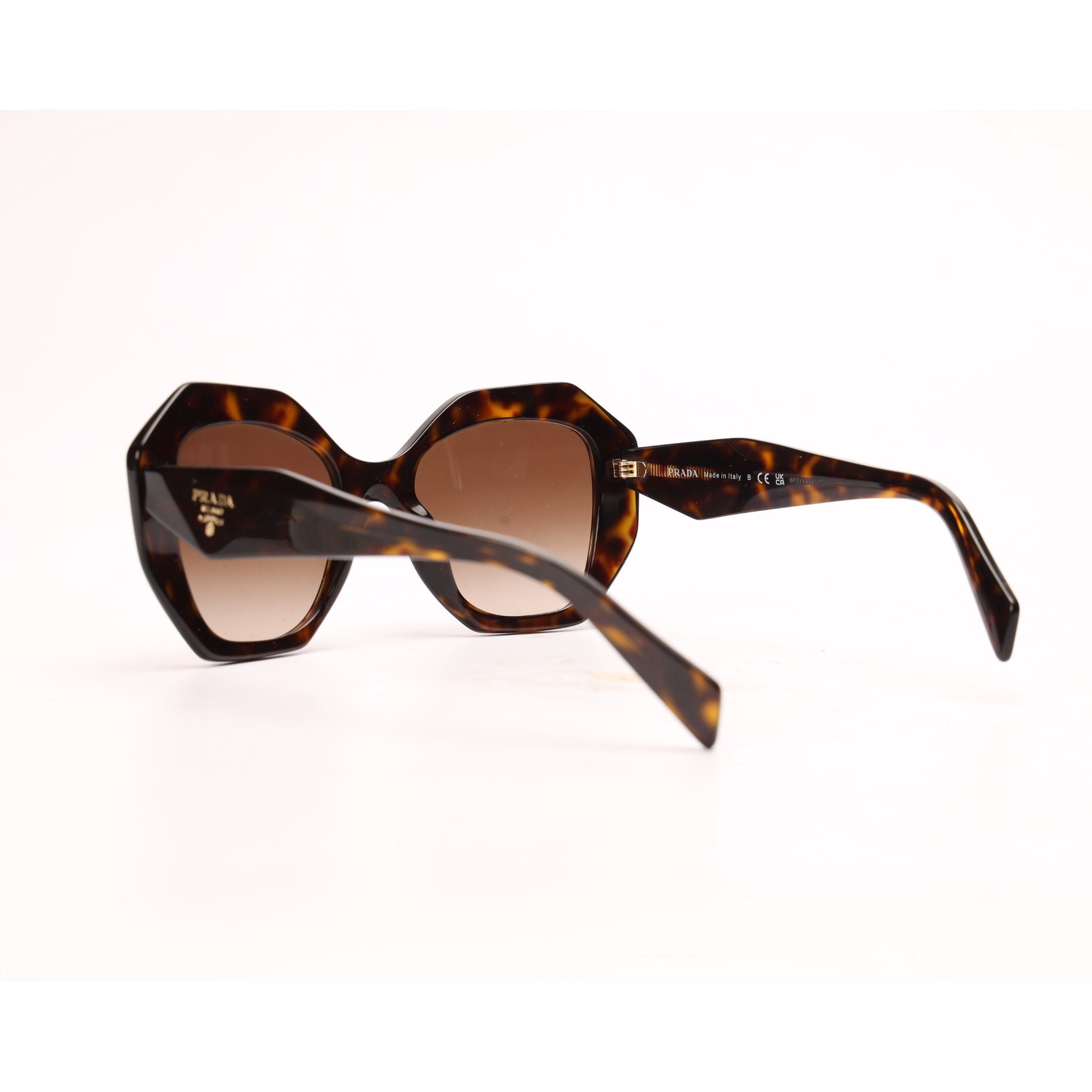Prada Brown Acetate Tortoise Frame Sunglasses