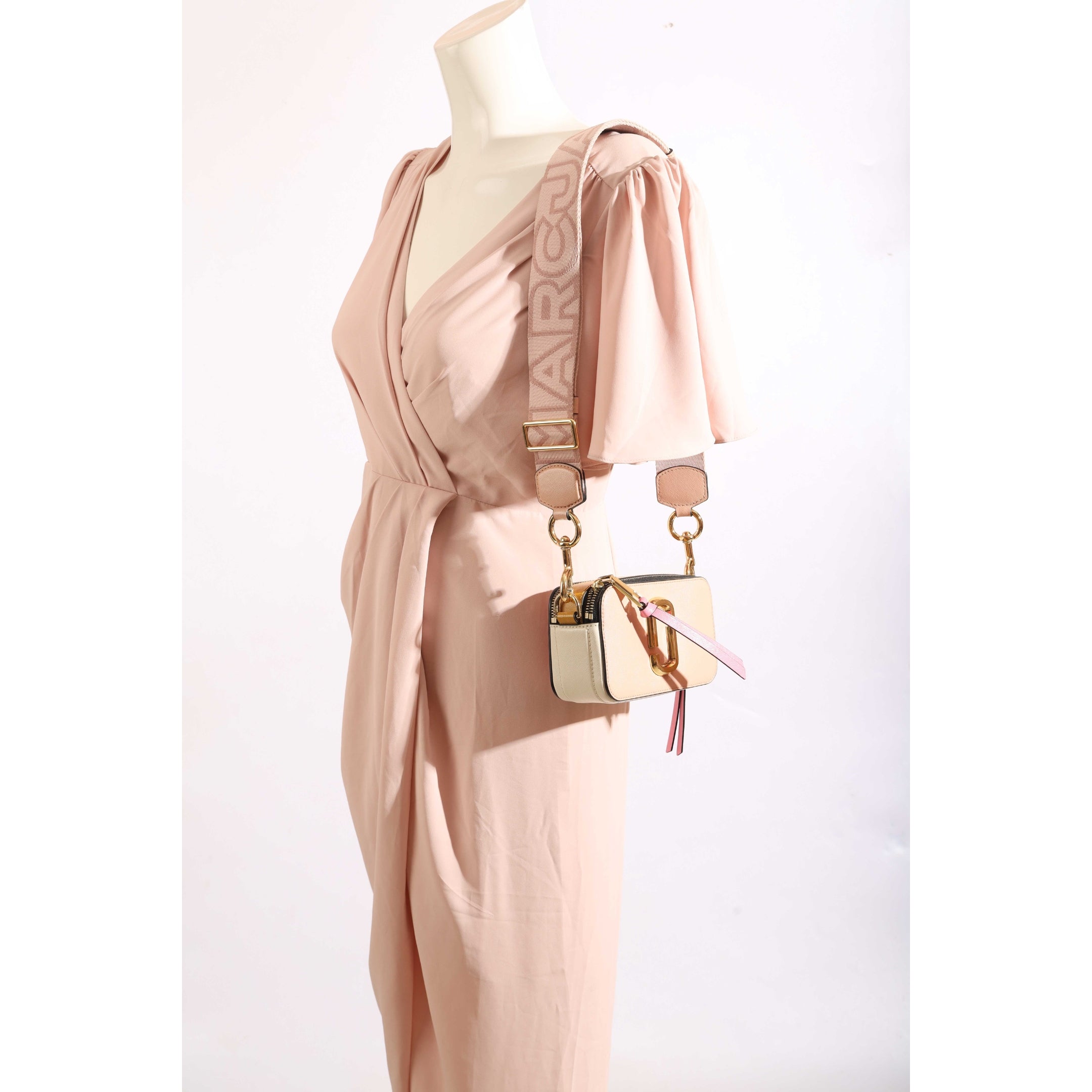 Marc Jacobs Rose The Snapshot Mini Crossbody Bag