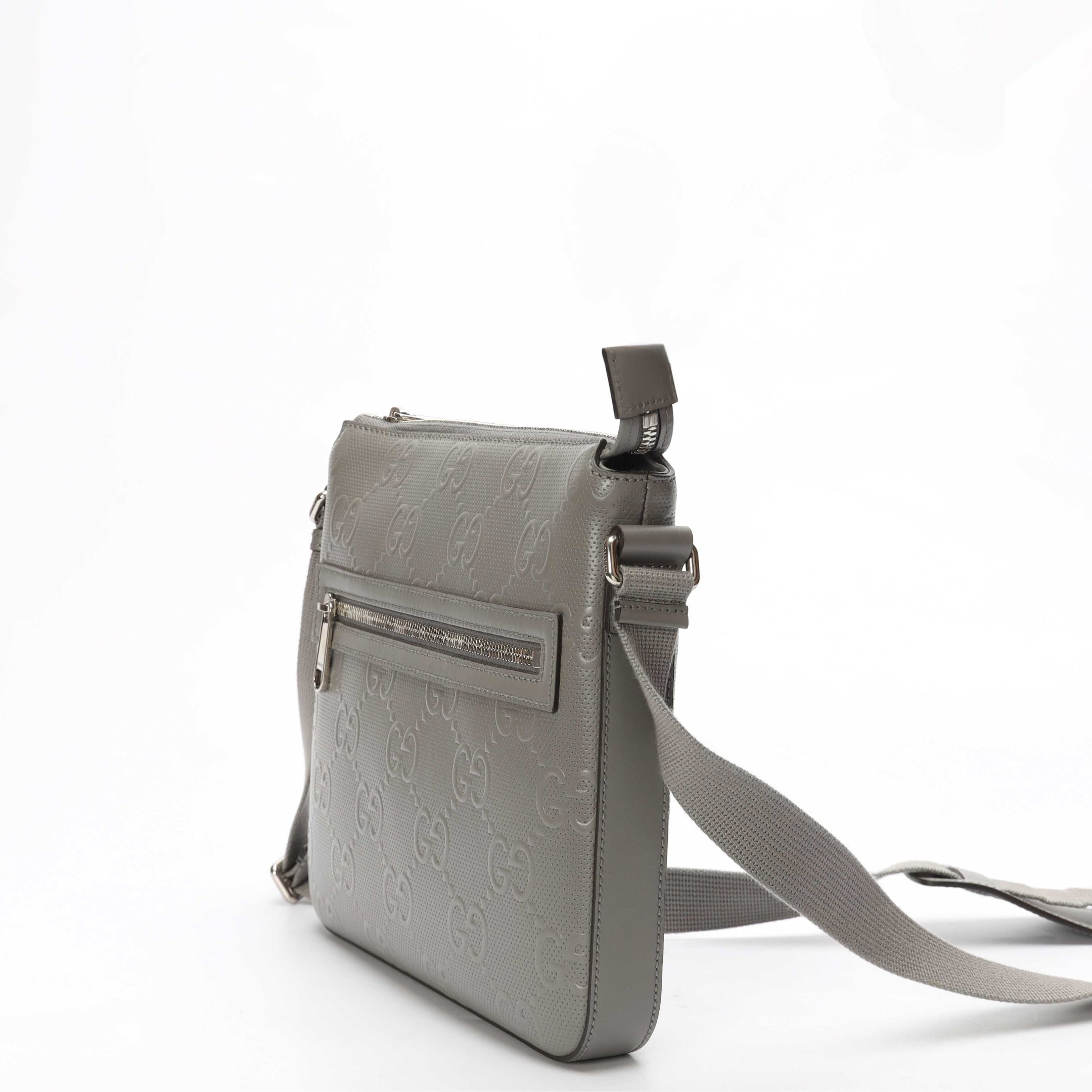 Gucci GG Emblem Messenger Crossbody Bag