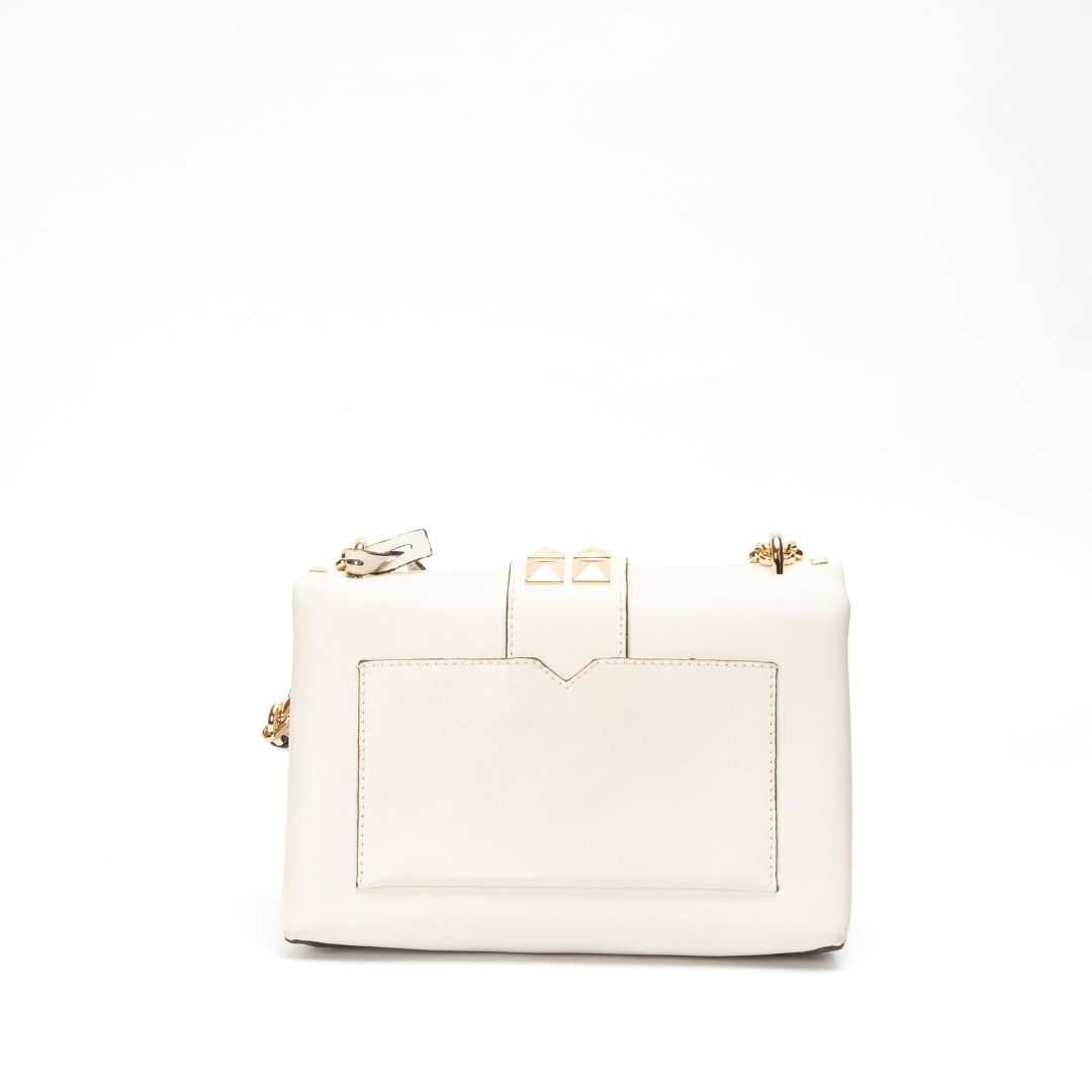 Michael Kors Optic White Cece Medium Shoulder Bag