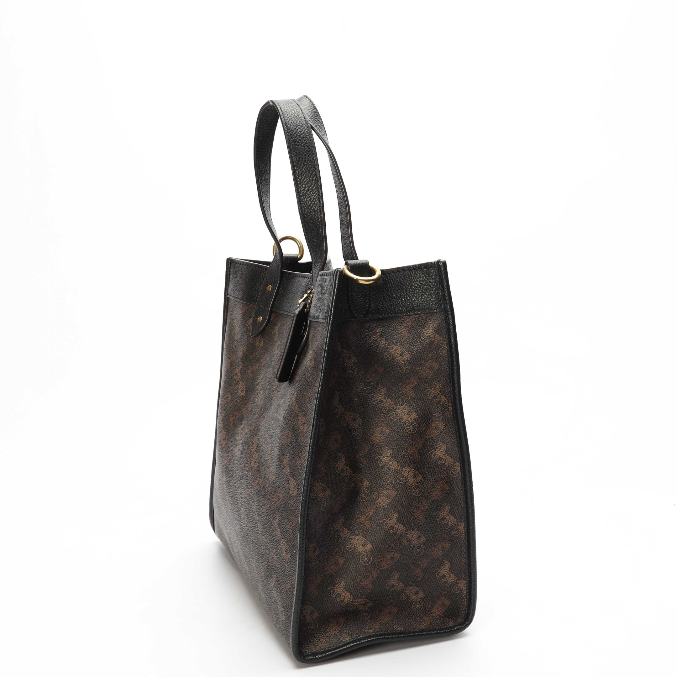 Coach Field Horse And Carriage Print Tote