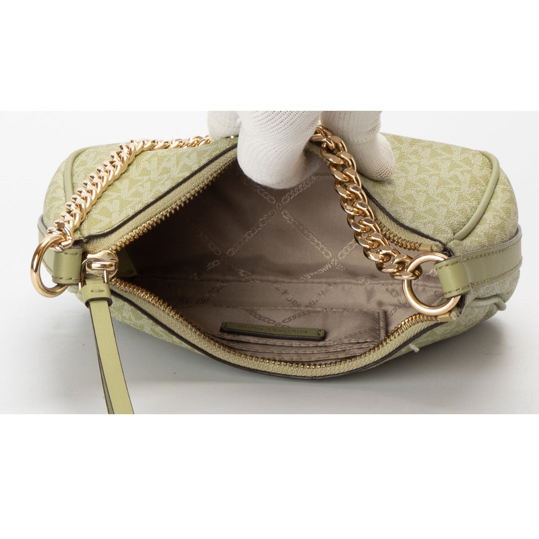 Michael Kors Green Jet Set Charm Logo Small Shoulder Bag