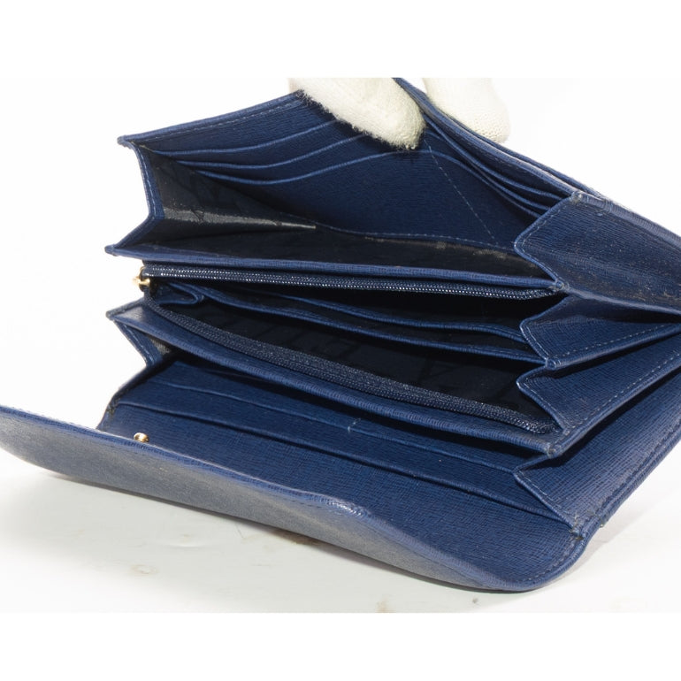 Furla Blue Babylon Bifold Wallet