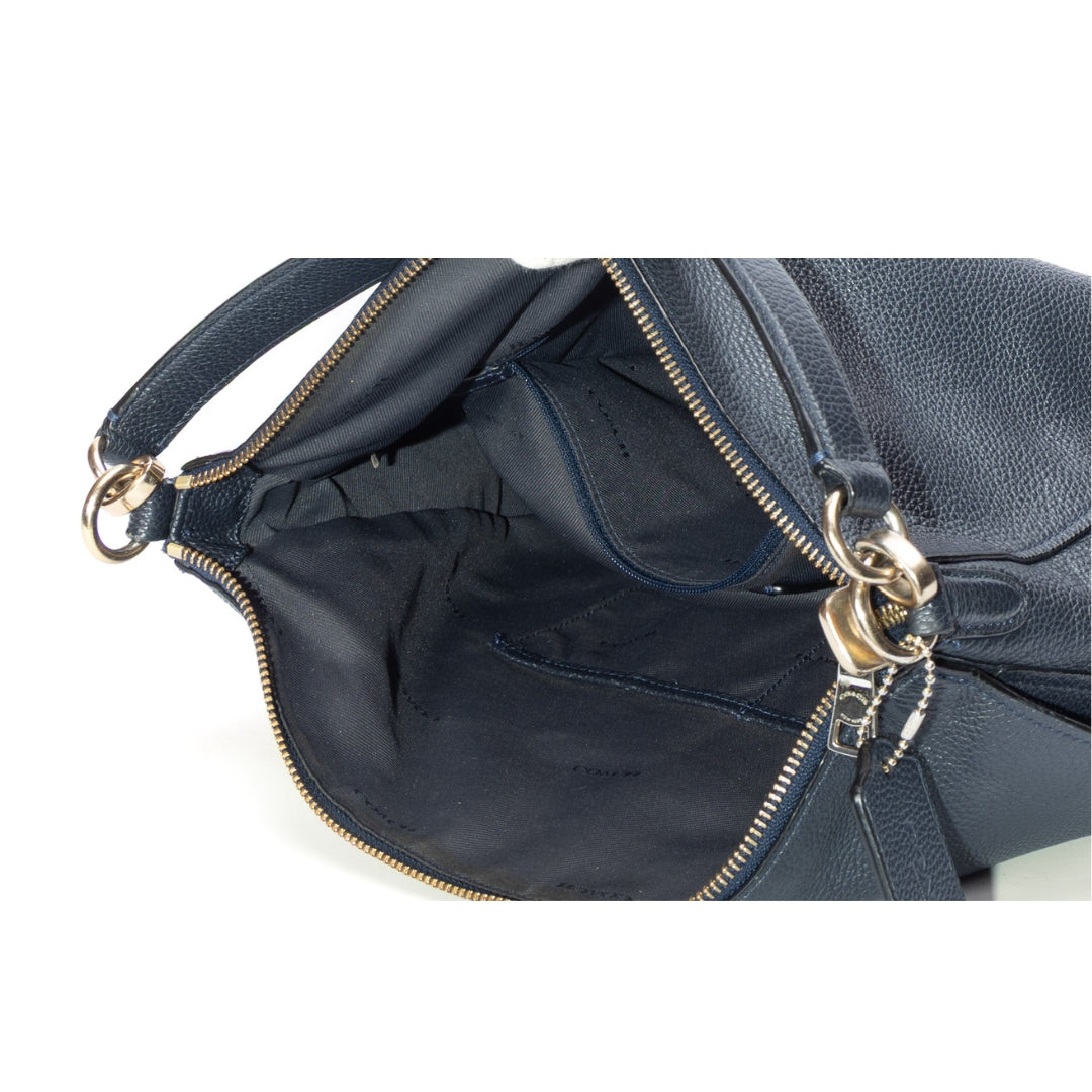 Coach Navy Turnlock Hobo Bag