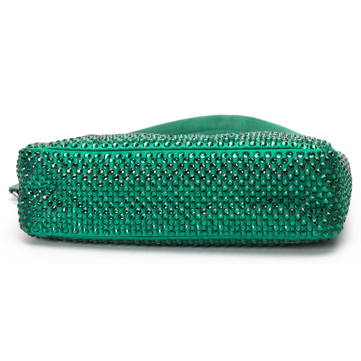 Prada Green Crystals Shoulder Bag