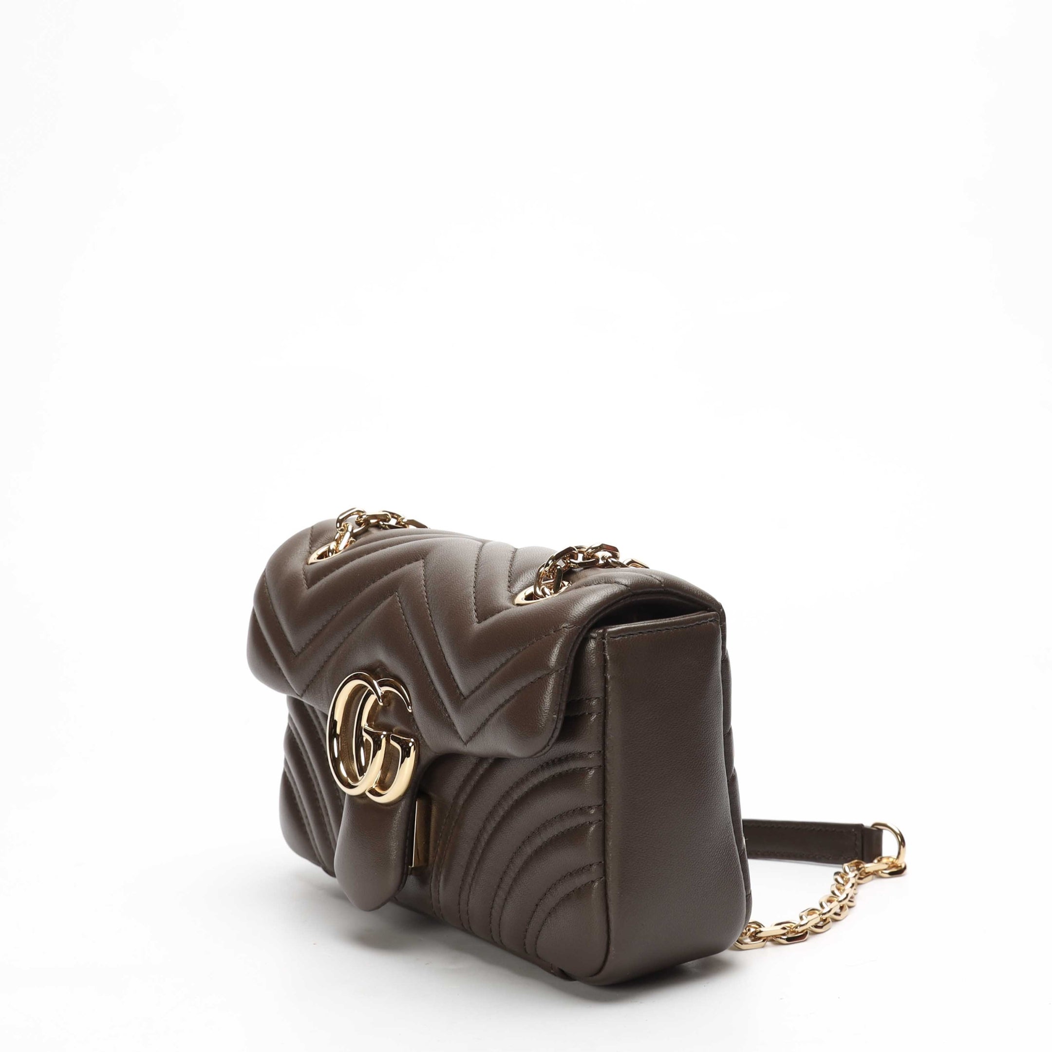 Gucci GG Marmont Taupe Small Shoulder Bag