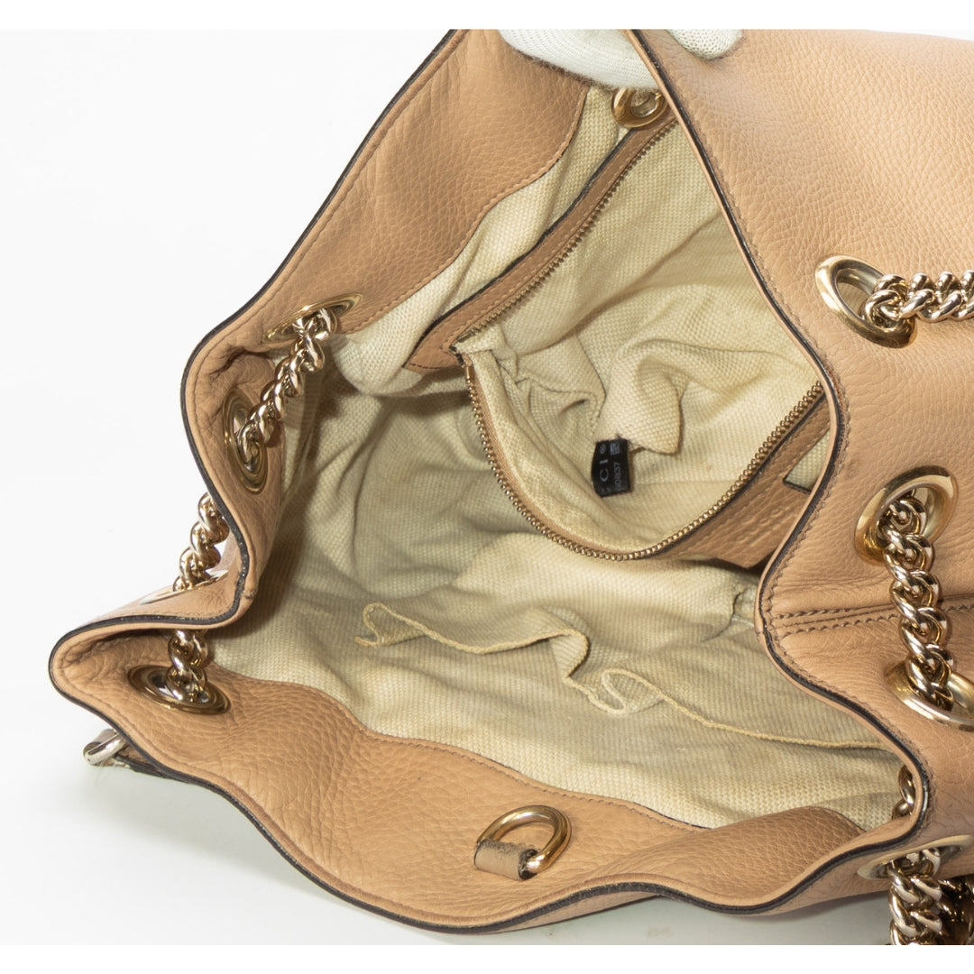 Gucci Brown Camelia Soho Tote
