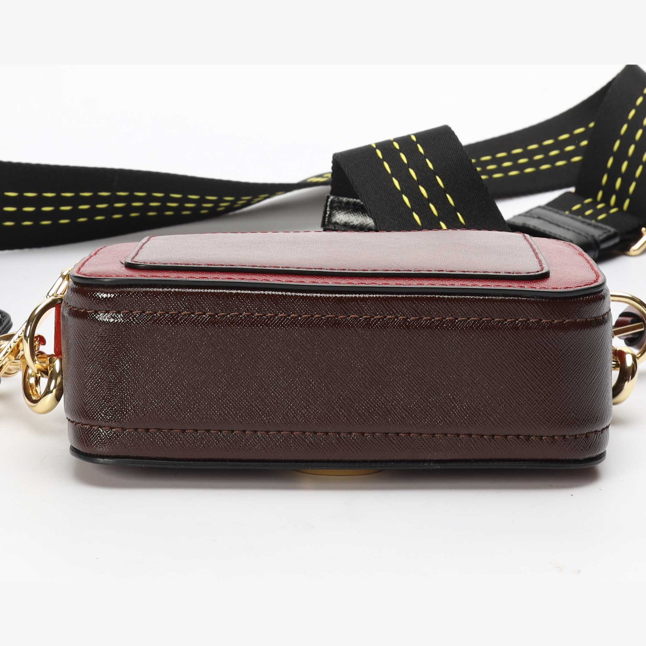 Marc Jacobs Maroon The Snapshot Crossbody Bag