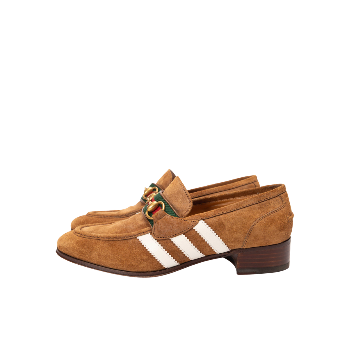 Gucci x Adidas Web Accent Loafers