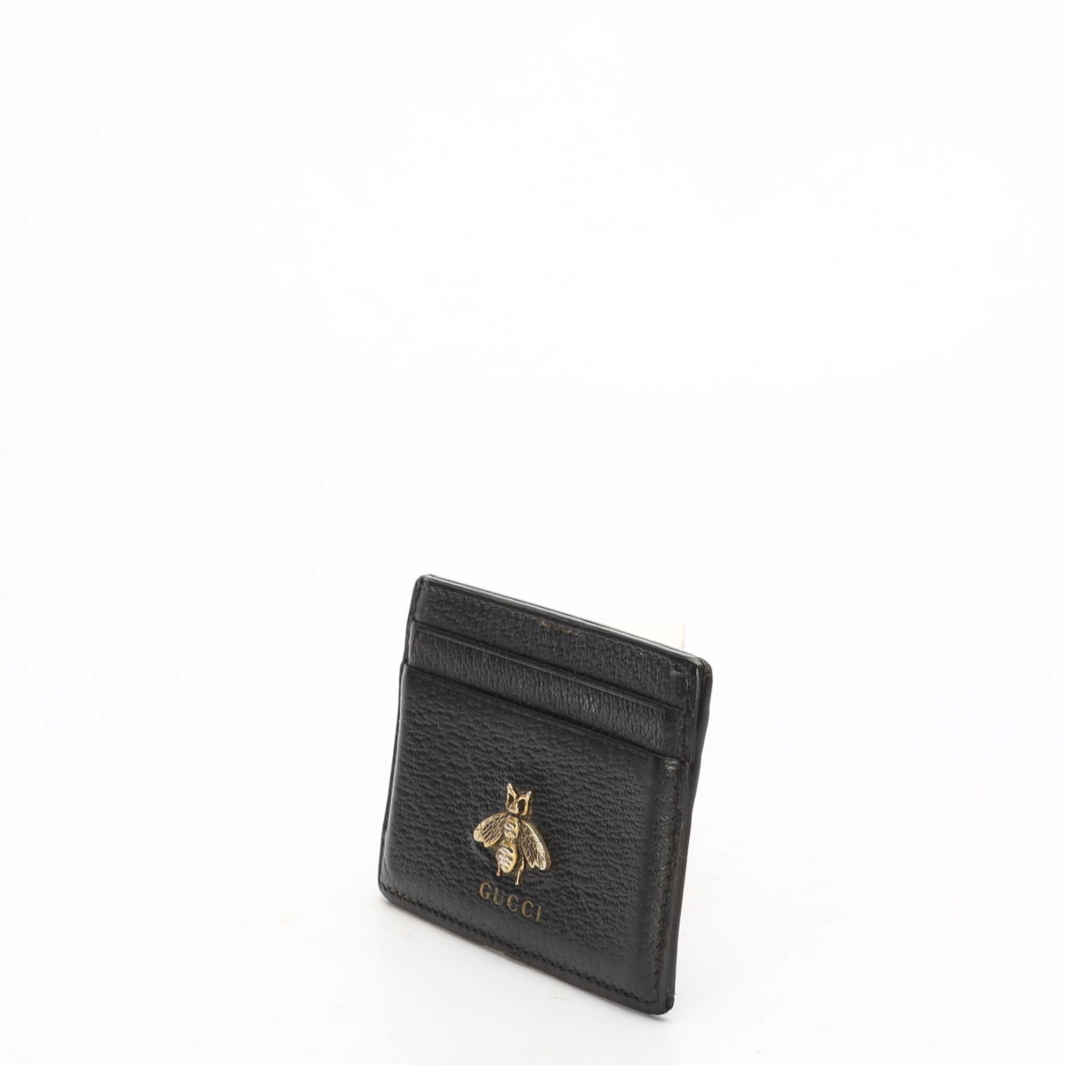 Gucci Black Animalier Card Holder