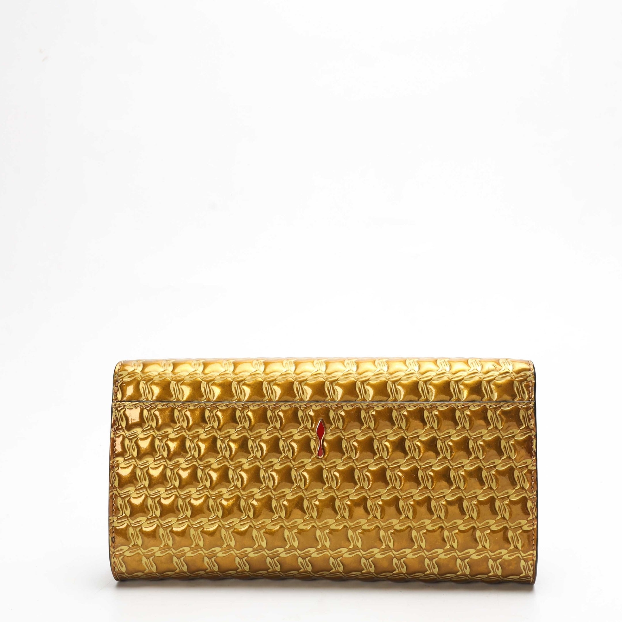 Christian Louboutin Metallic Gold Vero Dodat Chain Clutch