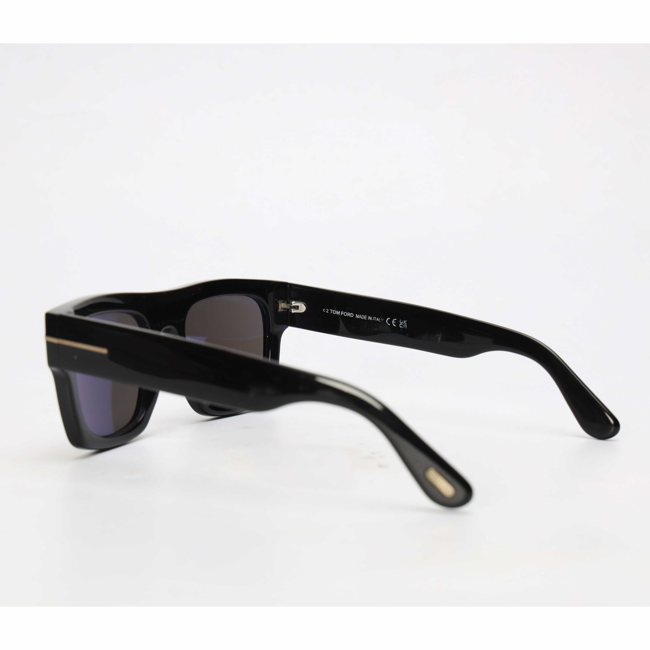 Tom Ford Men Black Full-Rim Sunglasses