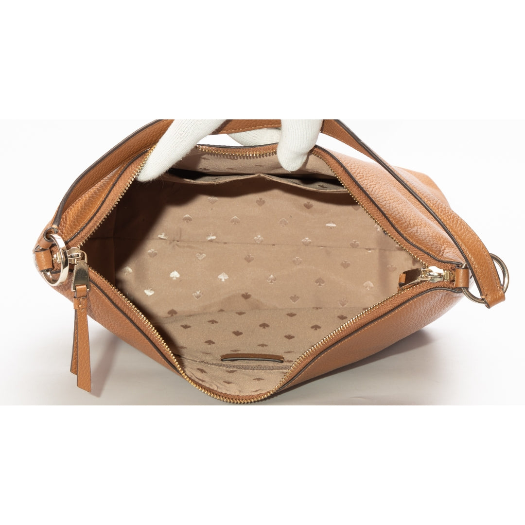 Kate Spade Brown Pebbled Leather Shoulder Bag