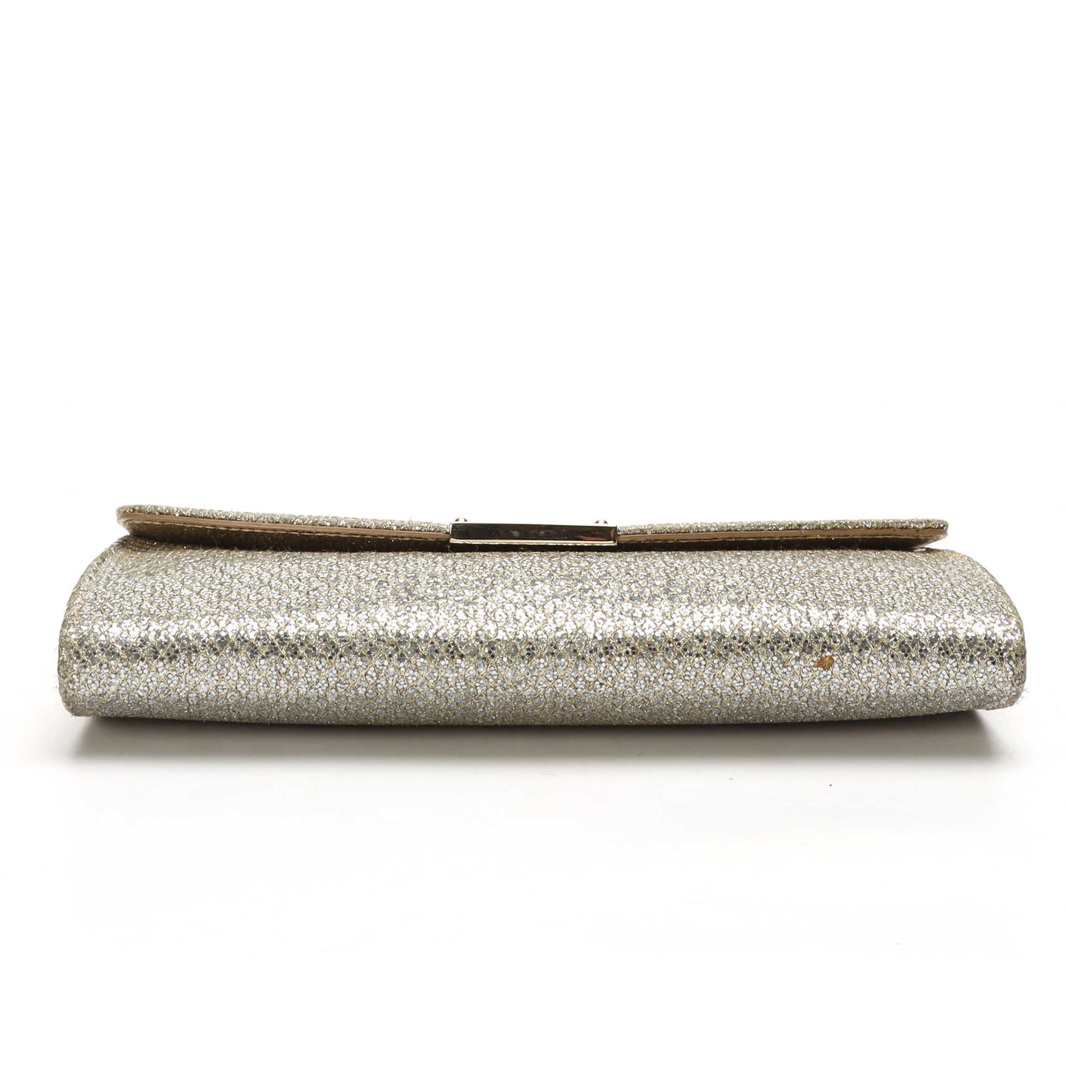 Jimmy Choo Silver Shimmery Clutch