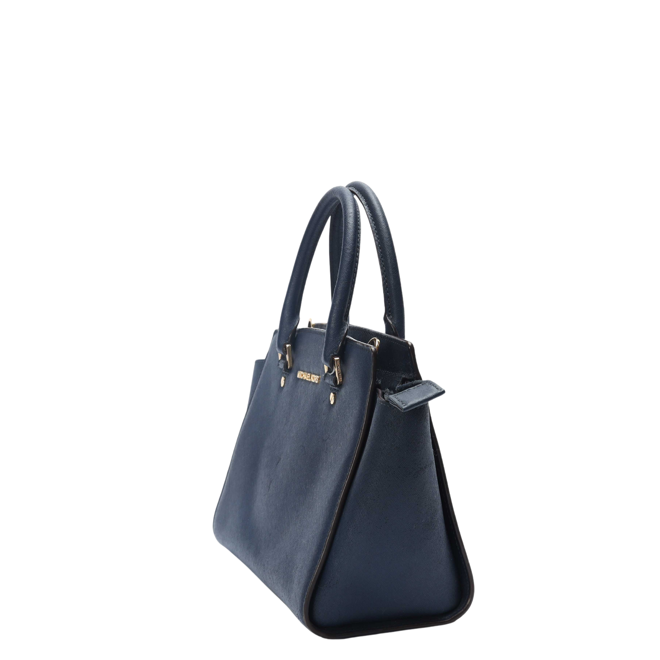 Michael Kors Selma Blue Satchel