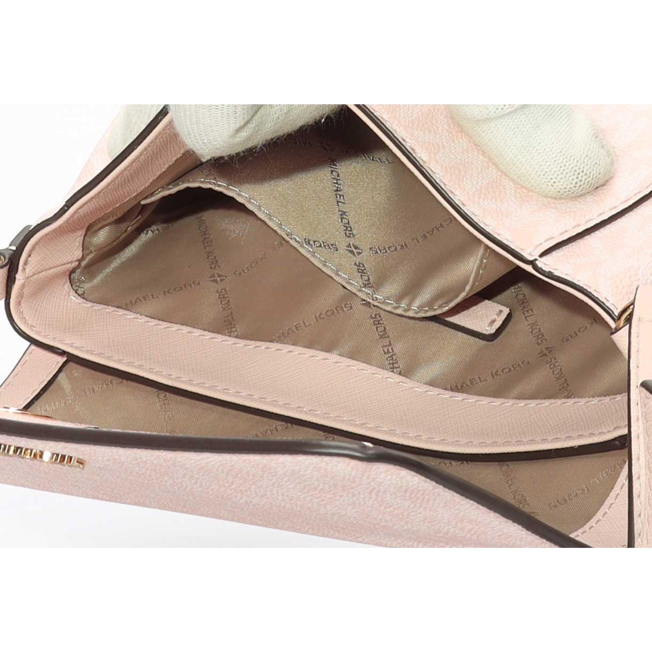 Michael Kors Pink Logo Crossbody Bag