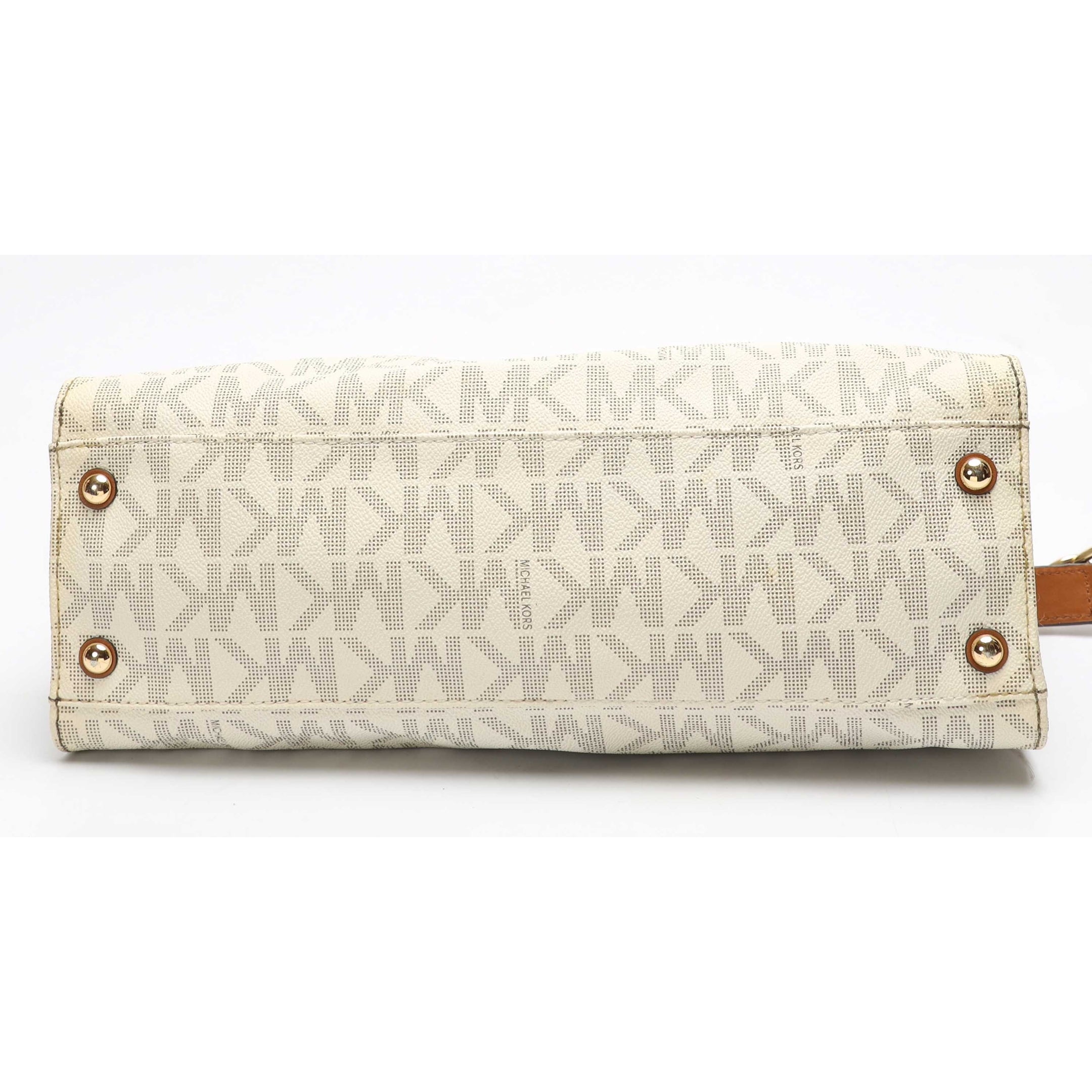 Michael Kors Vanilla Logo East West Hamilton Tote