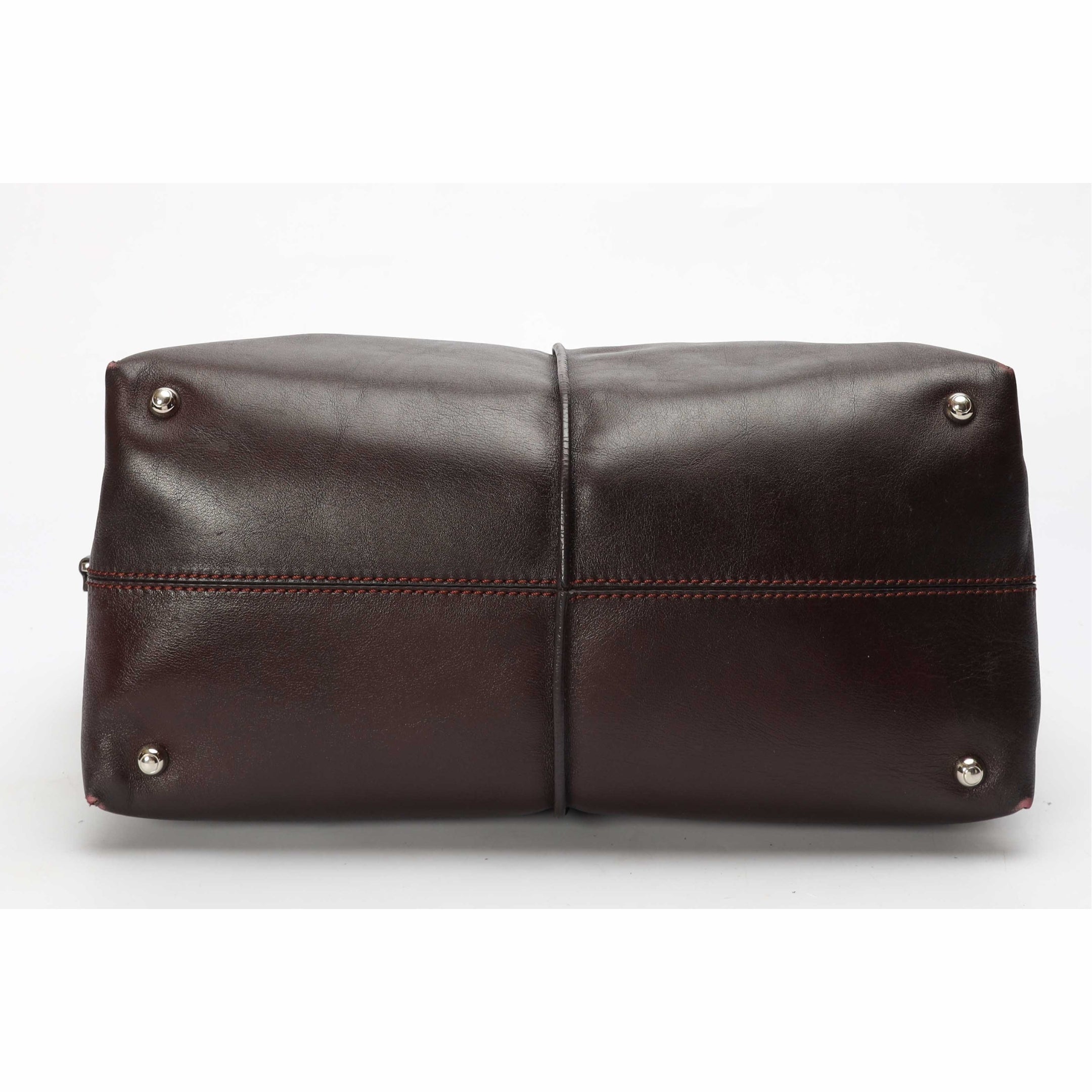 Tod's Dark Brown D Cube Bowler Bag